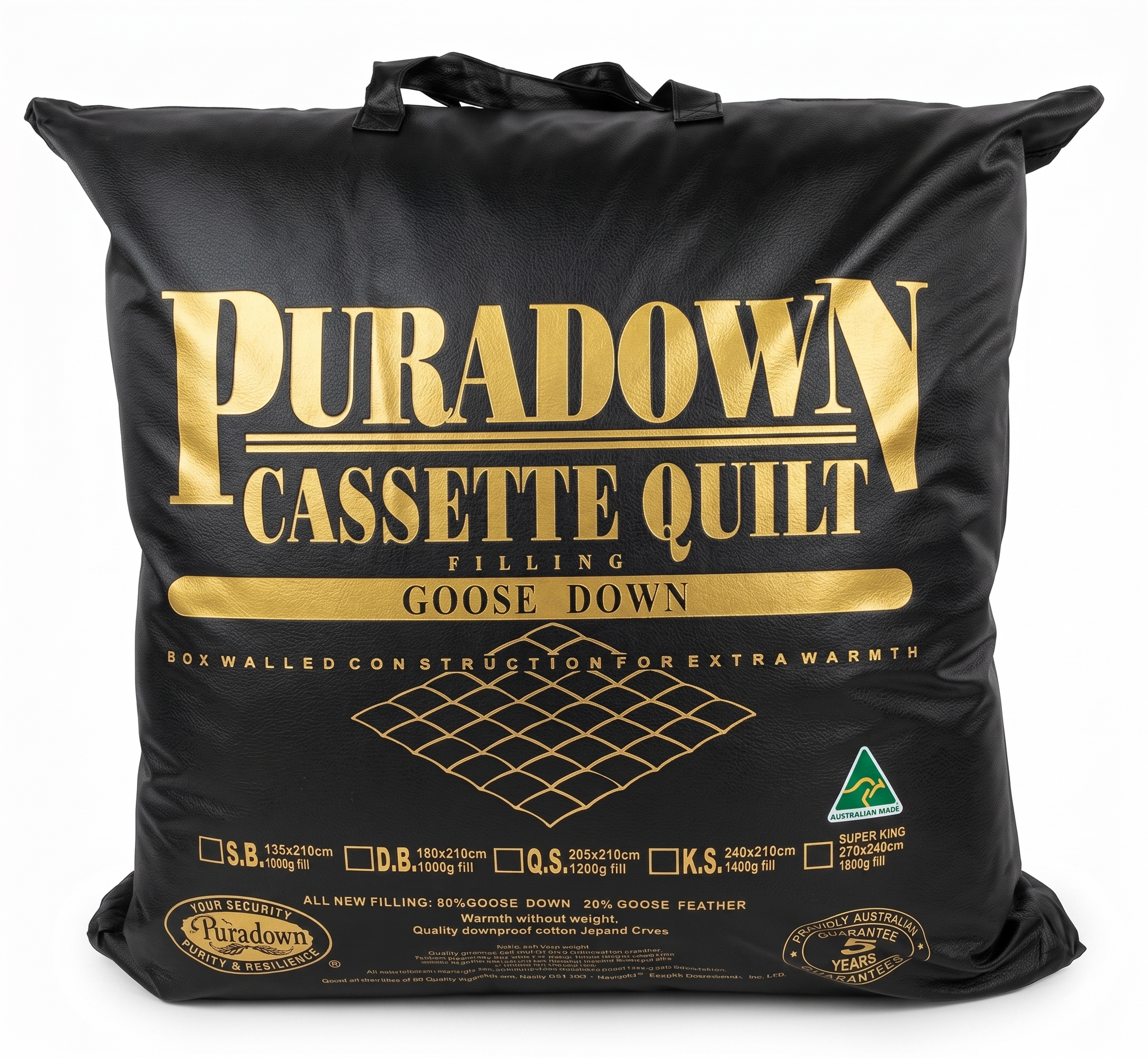 Puradown 80% Goose Down 20% Goose Feather Quilt