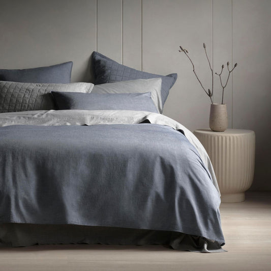 Sheridan Reilly Quilt Cover Full Set - Atlantic - All Accessories Included