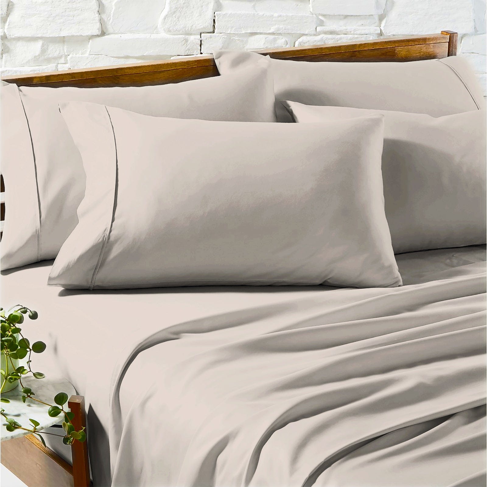 Renee Taylor Bed Sheets 1200 Egyptian Cotton Sheet Sets - Sand