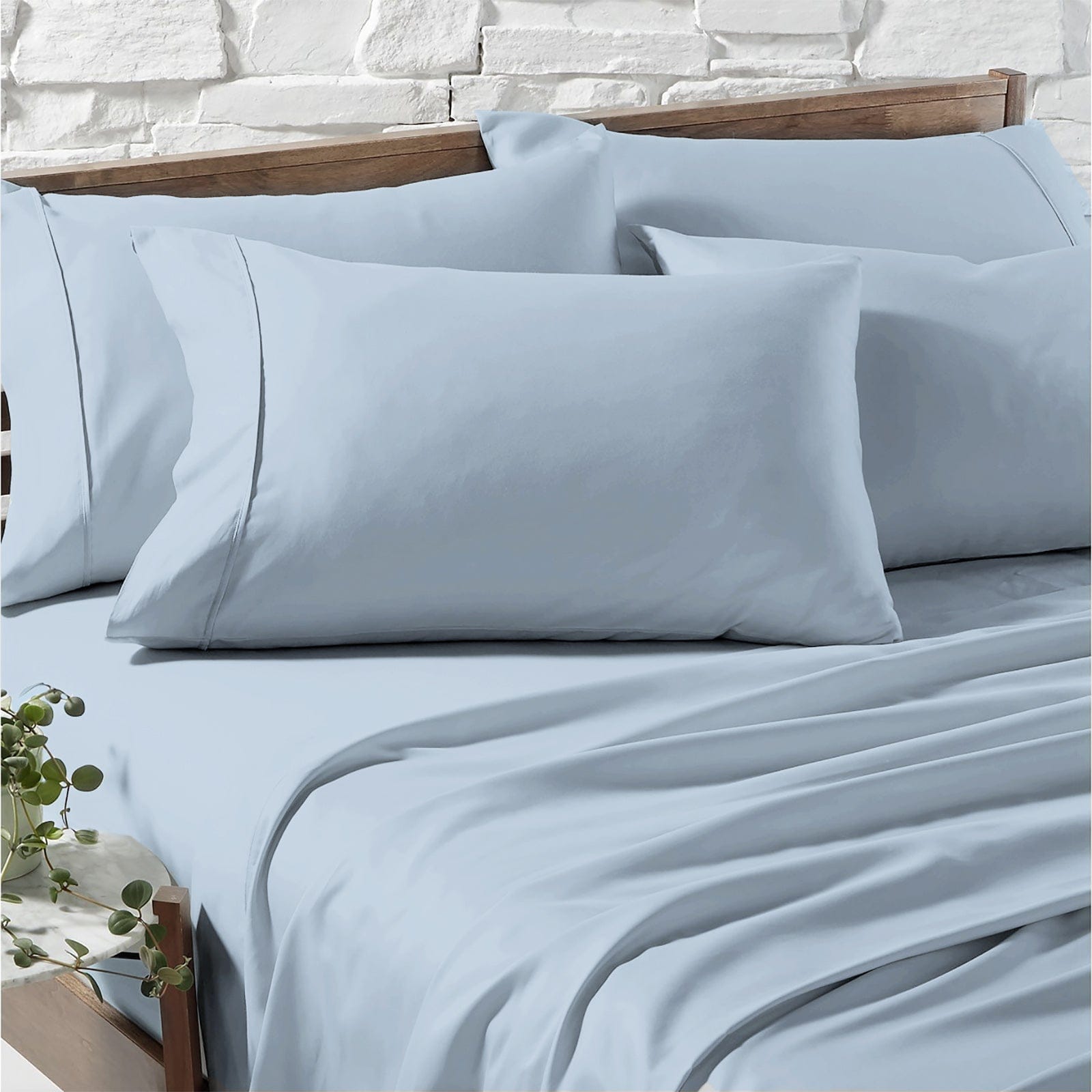 Renee Taylor Bed Sheets 1200 Egyptian Cotton Sheet Sets - Sky
