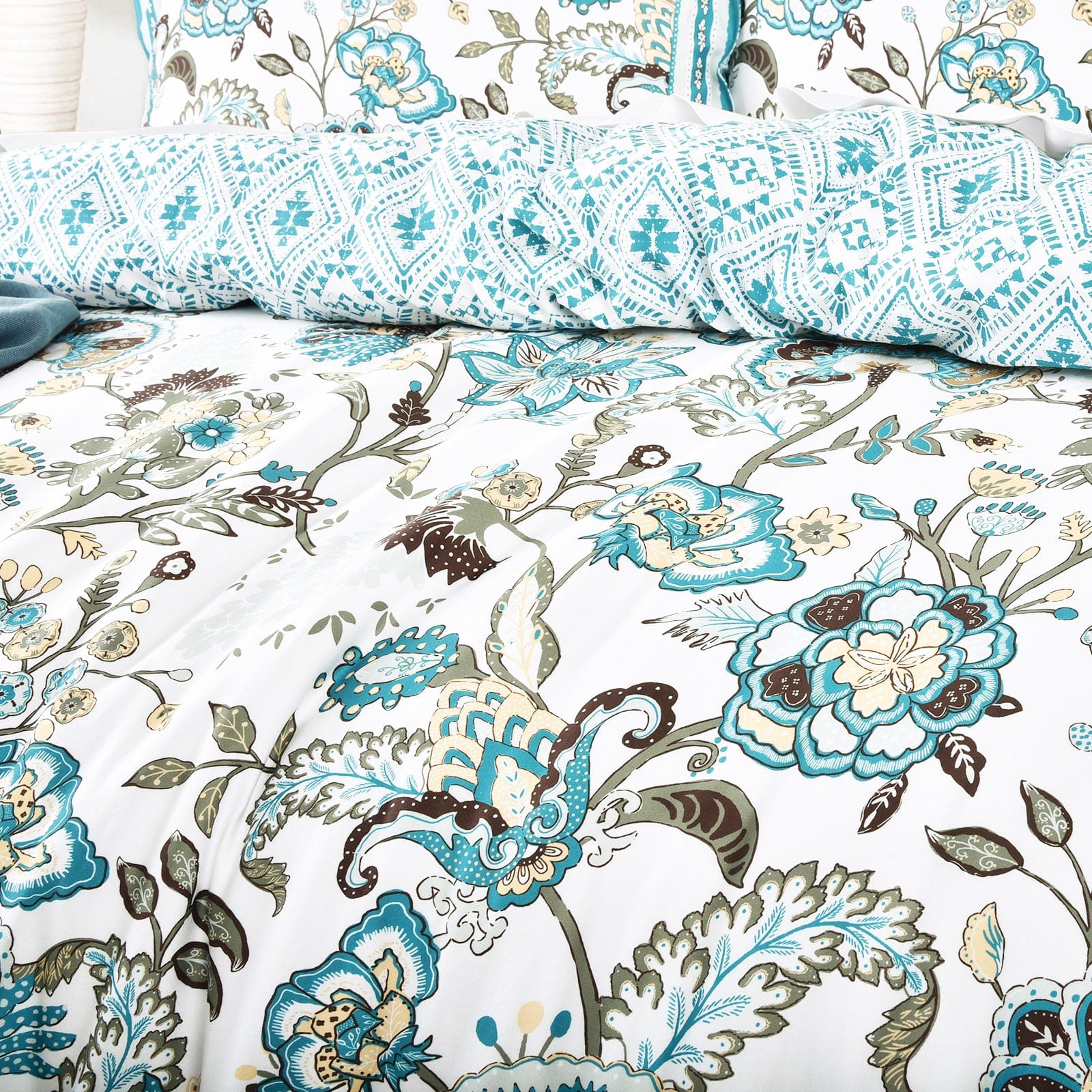 Renee Taylor Quilt Cover 300 TC Cotton Reversible Quilt Cover Sets - Anaya