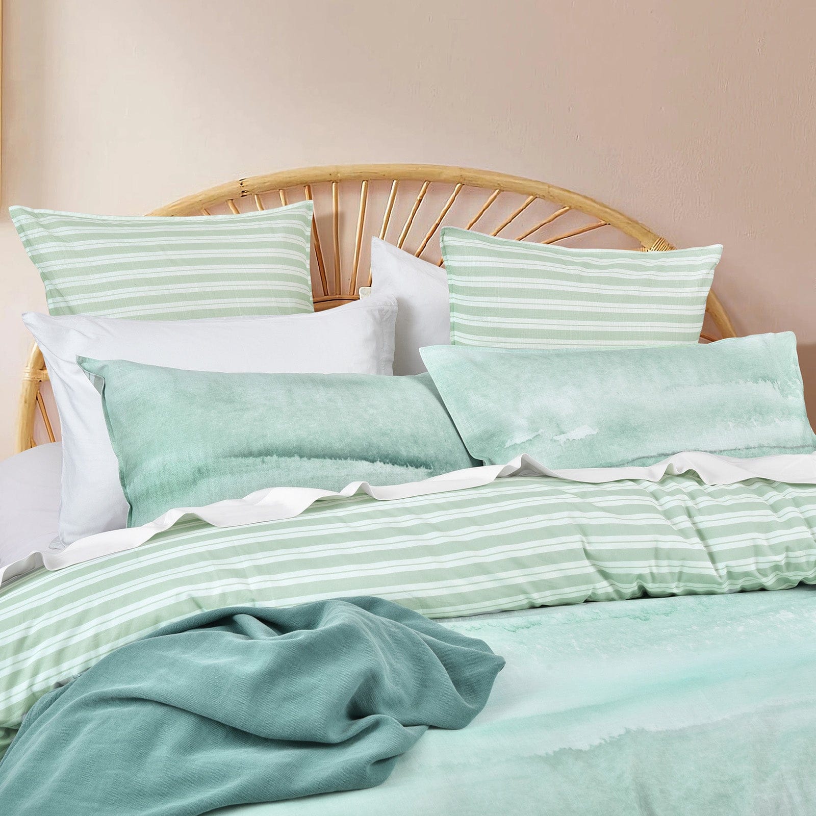 Renee Taylor Quilt Cover 300 TC Cotton Reversible Quilt Cover Sets - Terrain
