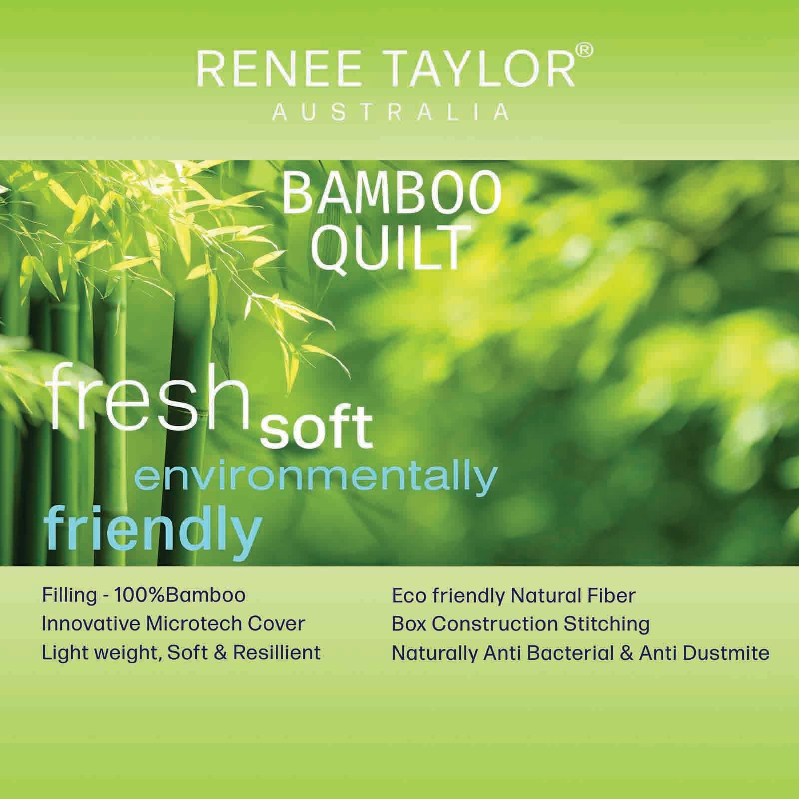 Renee Taylor Duvet/Quilt 400 GSM Natural Bamboo Quilt