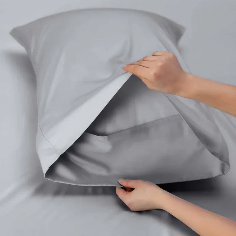 Renee Taylor Bed Sheets 700 TC Tencel Lyocell Fibre & Cotton Sheet Set - DOVE