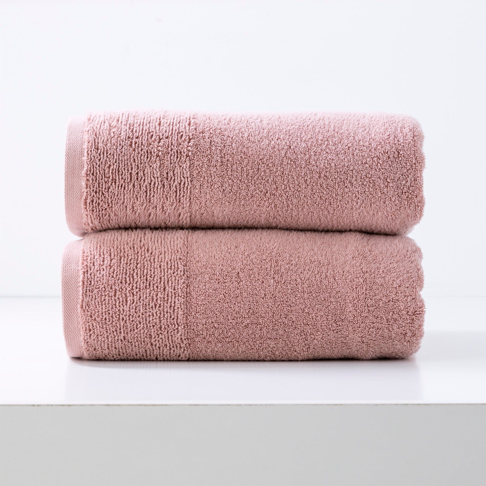 Renee Taylor Bathroom Towel Sets Aireys 650 GSM Zero Twist 2 Pack Bath Sheet Cherwood