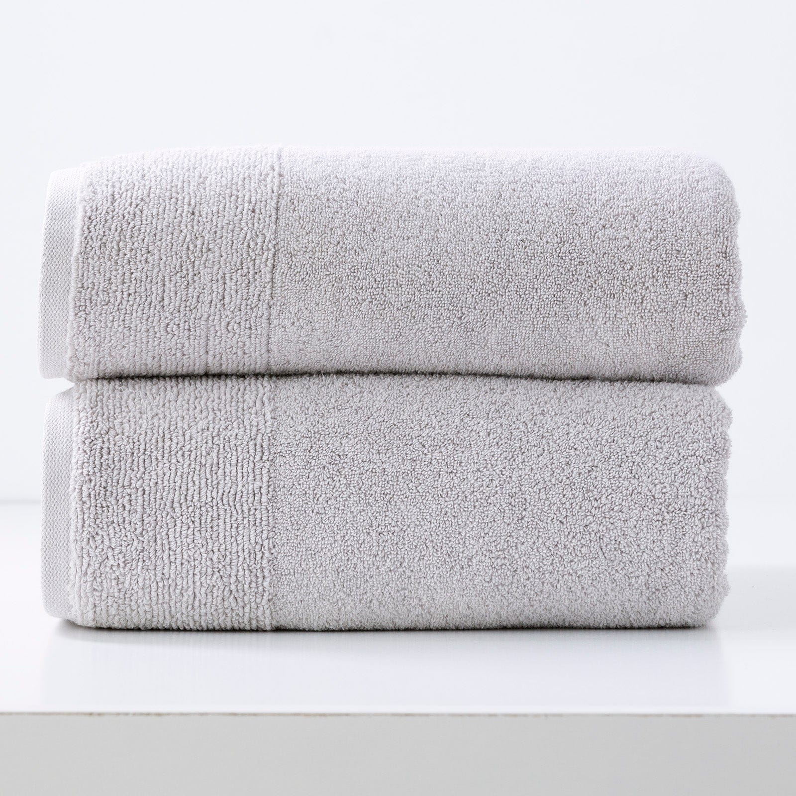 Renee Taylor Bathroom Towel Sets Aireys 650 GSM Zero Twist 2 Pack Bath Sheet Vapour