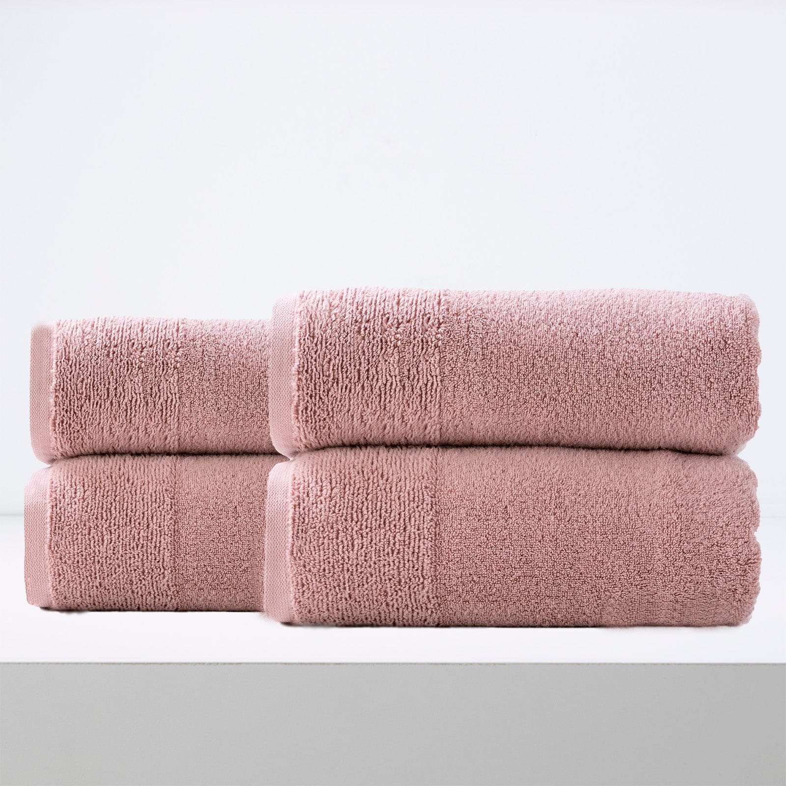 Renee Taylor Bathroom Towel Sets Aireys 650 GSM Zero Twist 4 Pack Bath Sheet Cherwood