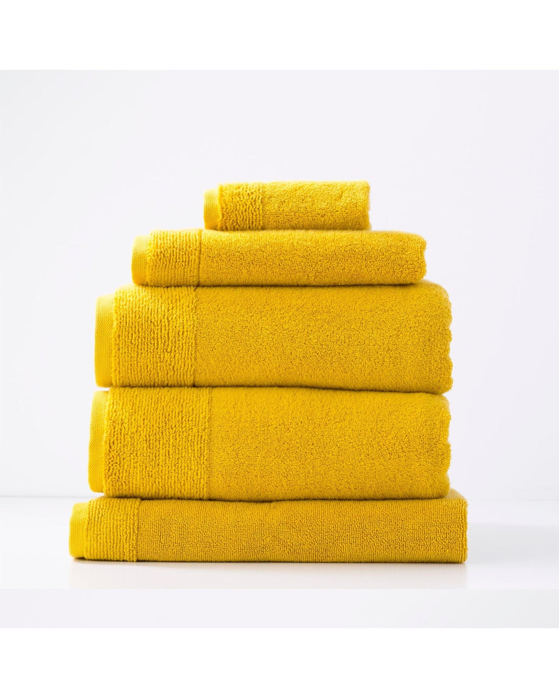 Renee Taylor Bathroom Towel Sets Aireys 650 GSM Zero Twist 5 Piece Spice