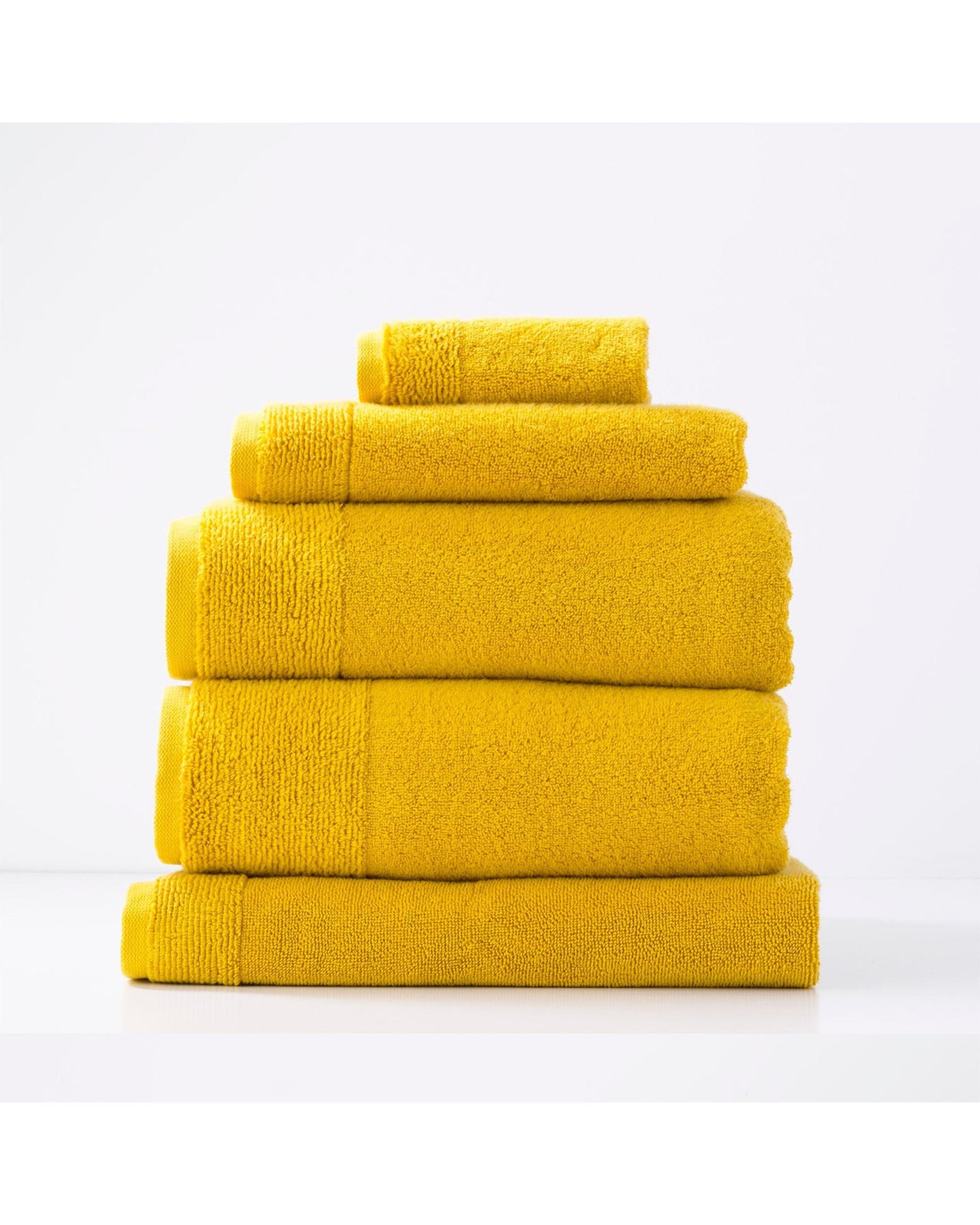 Renee Taylor Bathroom Towel Sets Aireys 650 GSM Zero Twist 5 Piece Spice