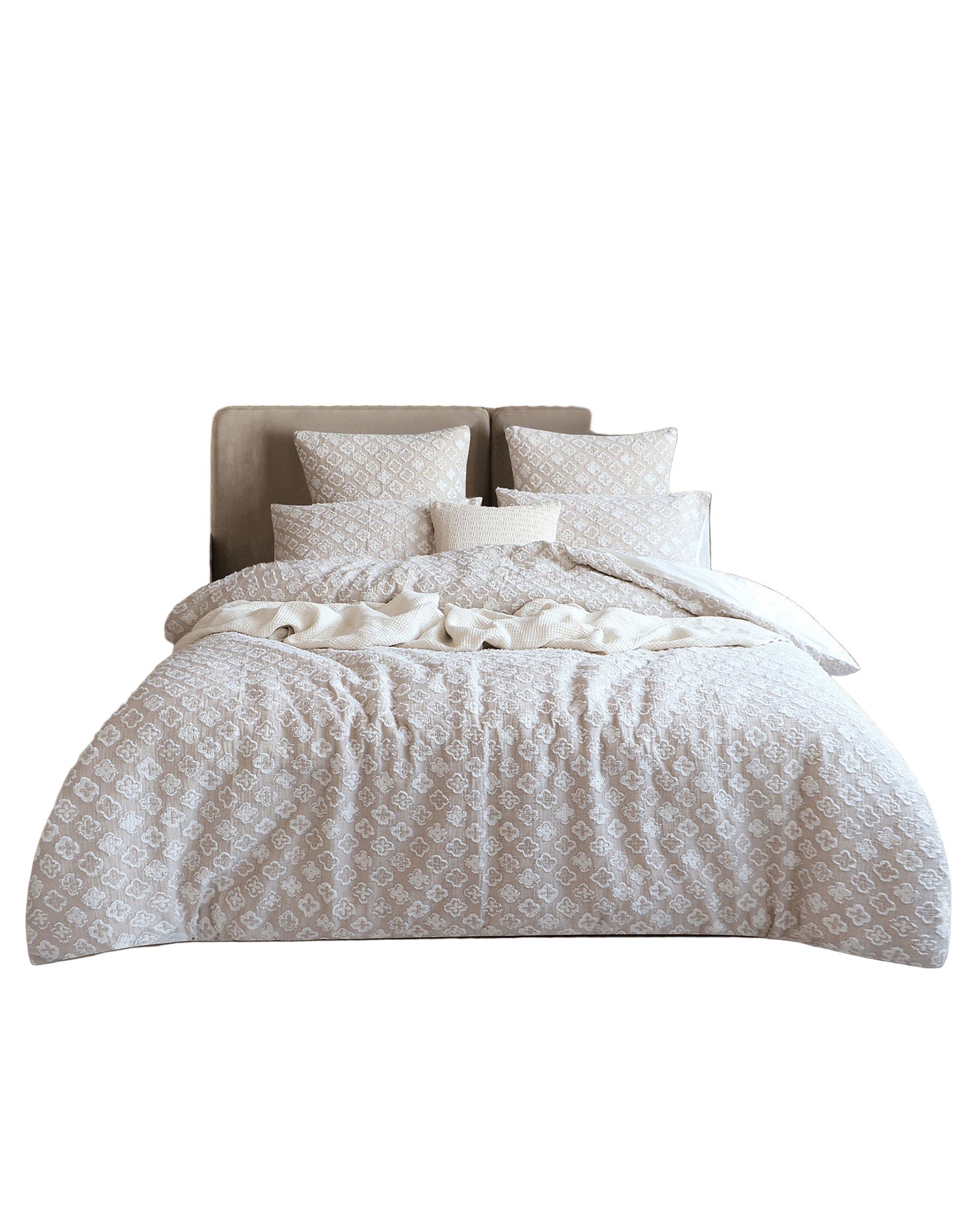 Renee Taylor Quilt Cover Amara Jacquard Yarn Dye Quilt Cover Set