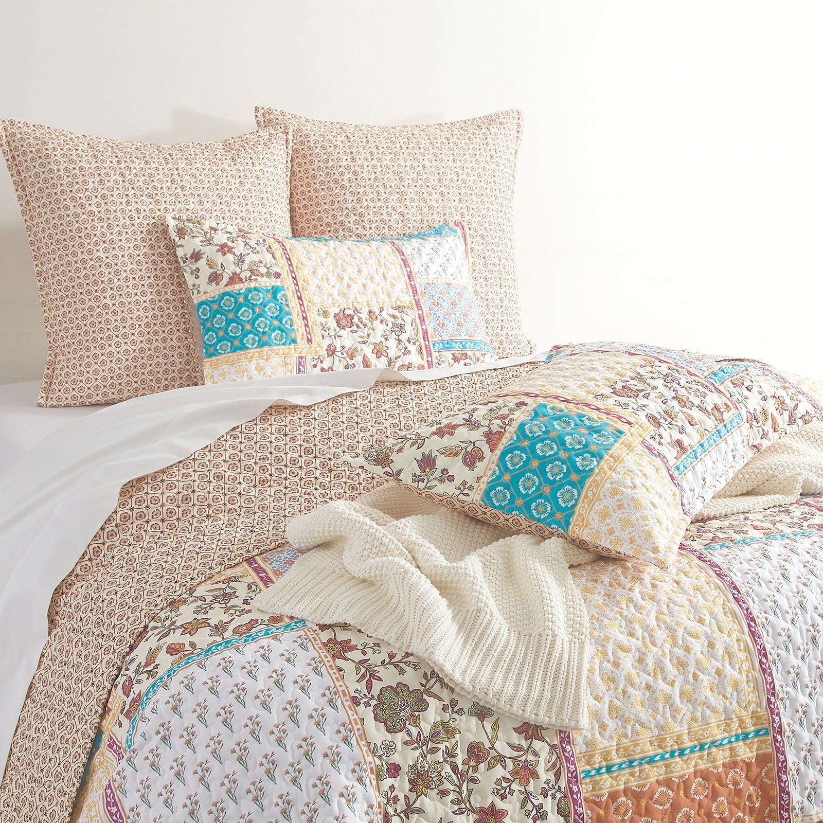 Renee Taylor Coverlet Amber Quilted Reversible Coverlet Set