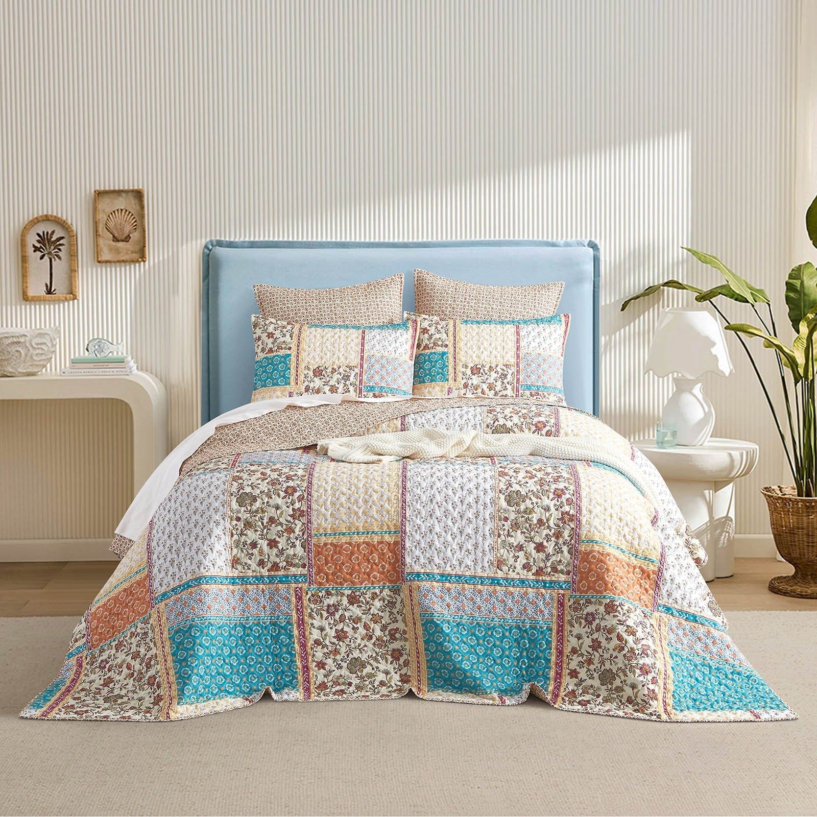 Renee Taylor Coverlet Amber Quilted Reversible Coverlet Set