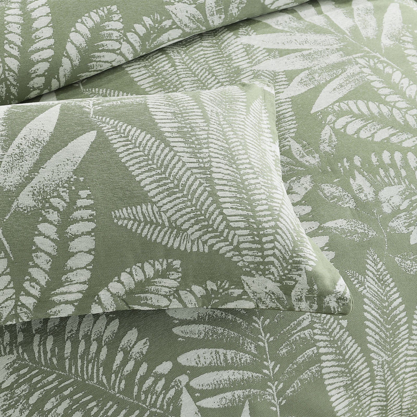 Renee Taylor Quilt Cover Atlantis Jacquard Quilt Cover Set - Sage