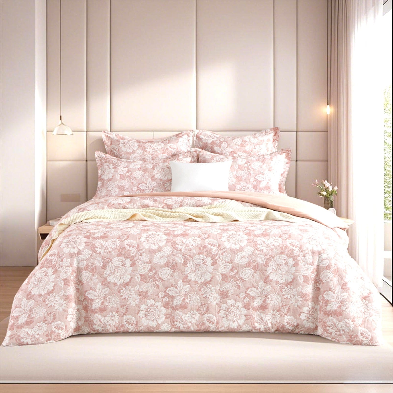 Renee Taylor Quilt Cover Aura Jacquard Quilt Cover Set