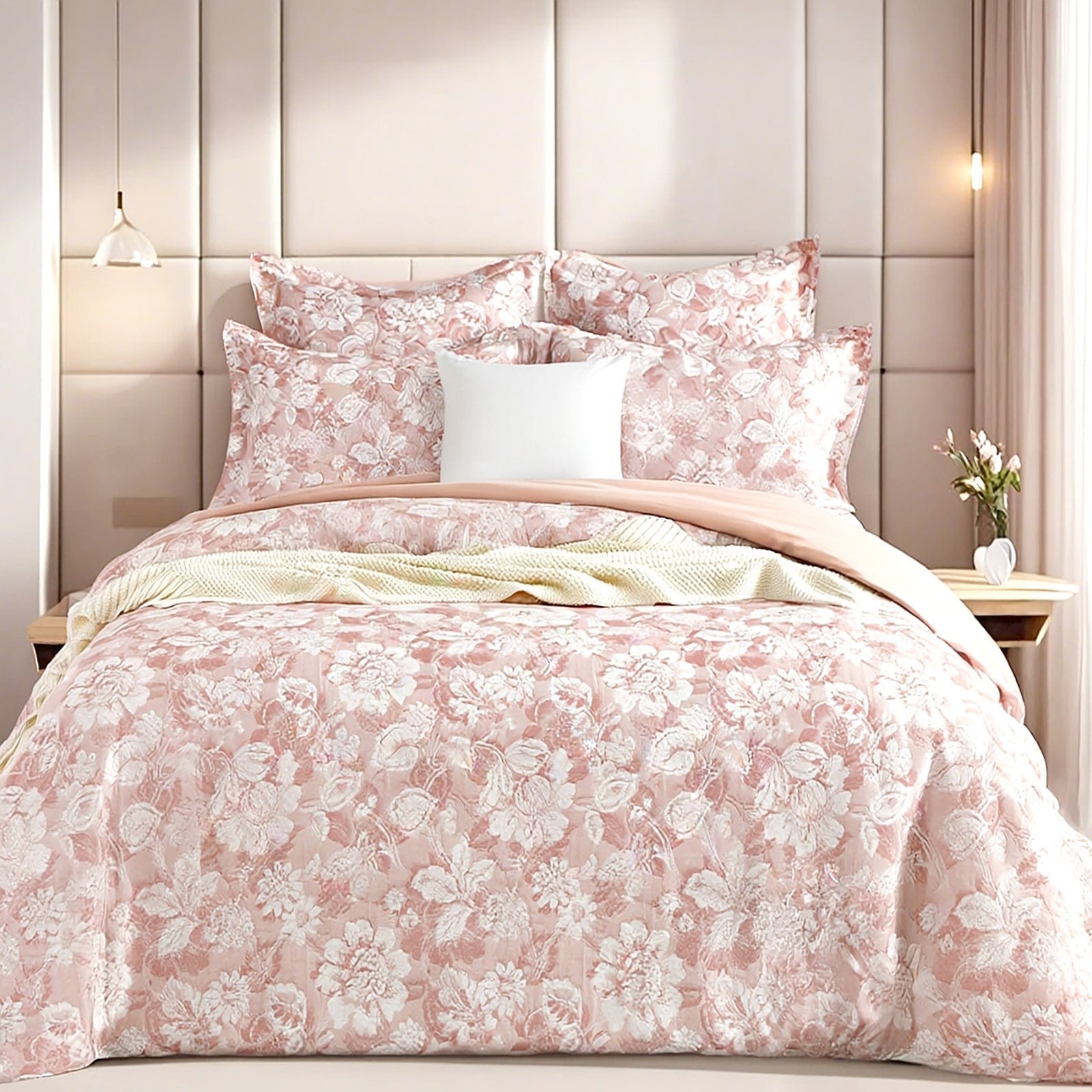 Renee Taylor Quilt Cover Aura Jacquard Quilt Cover Set