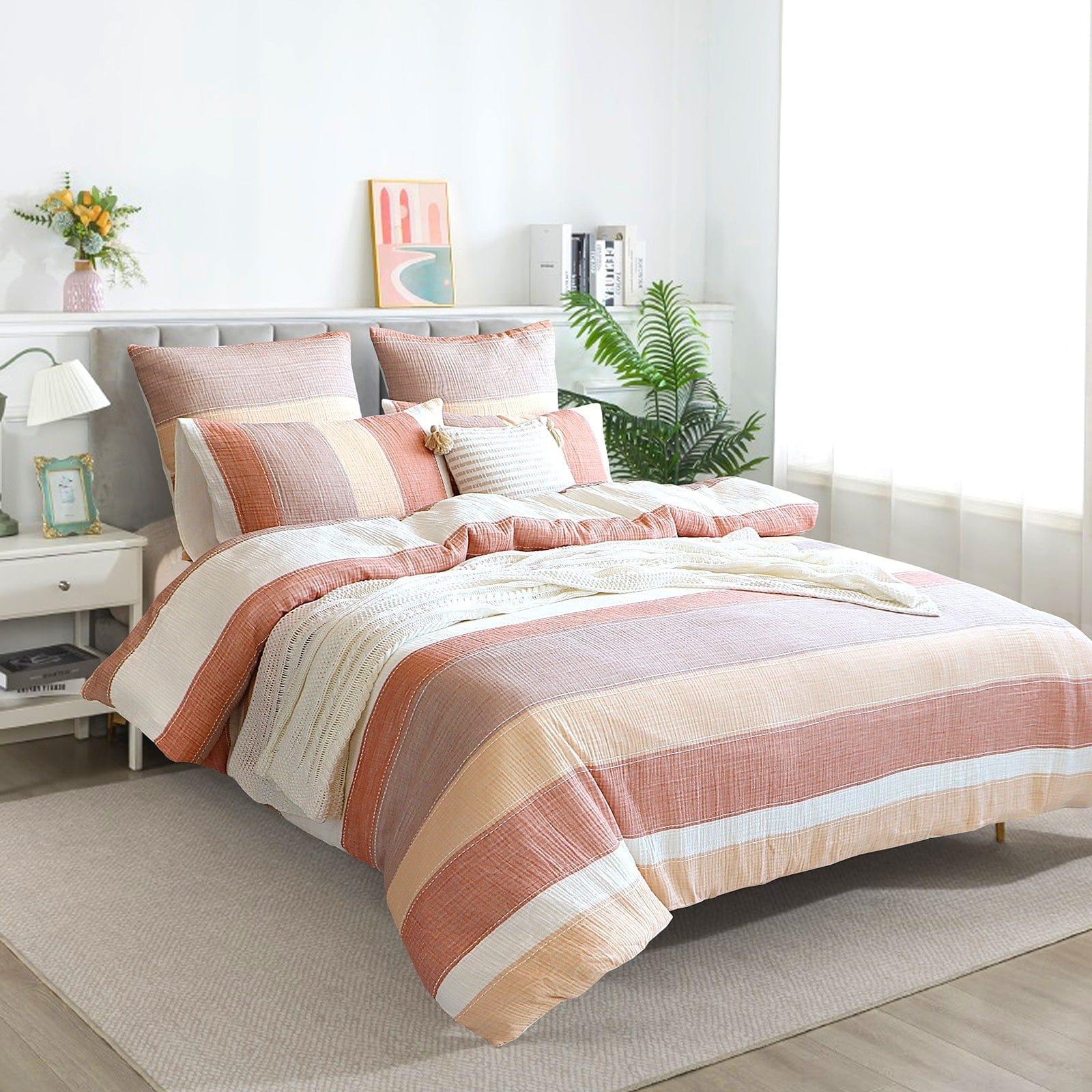 Renee Taylor Quilt Cover | Bayley 100% Cotton Quilt Cover Set