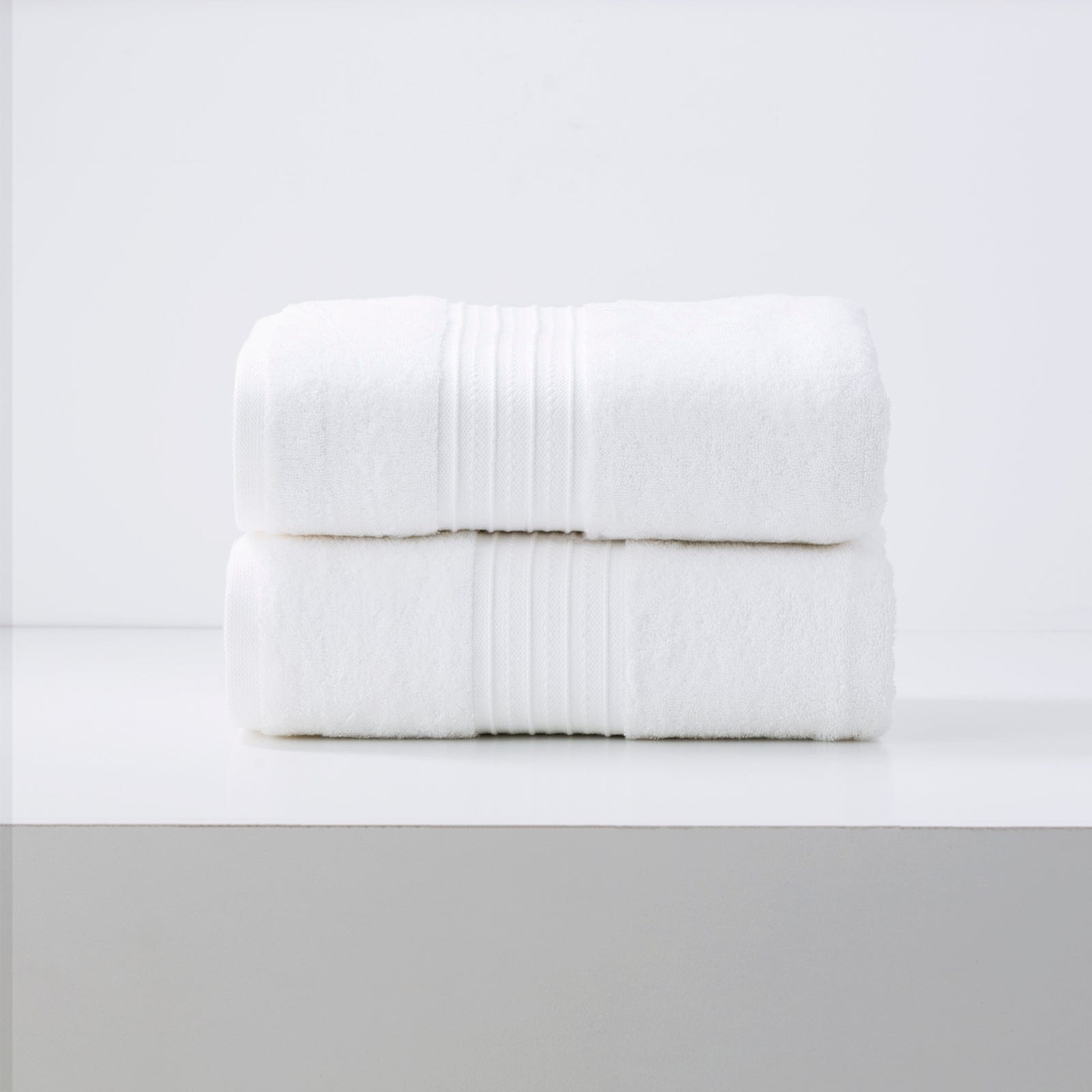 Renee Taylor Bathroom Towel Sets Brentwood 650 GSM Low Twist 2 Pack Bath Sheet - BRIGHT