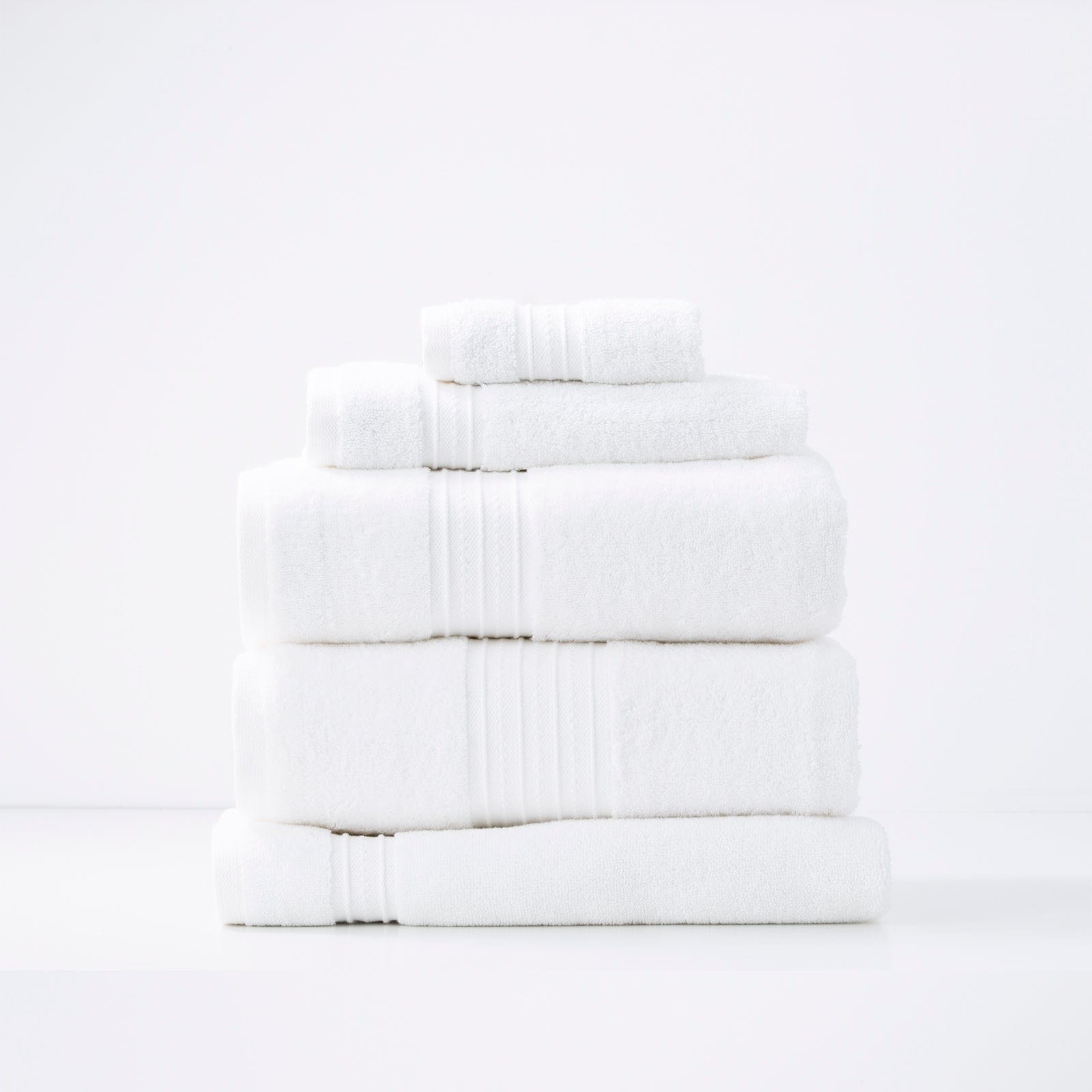 Renee Taylor Bathroom Towel Sets Brentwood 650 GSM Low Twist 5 Piece Bright