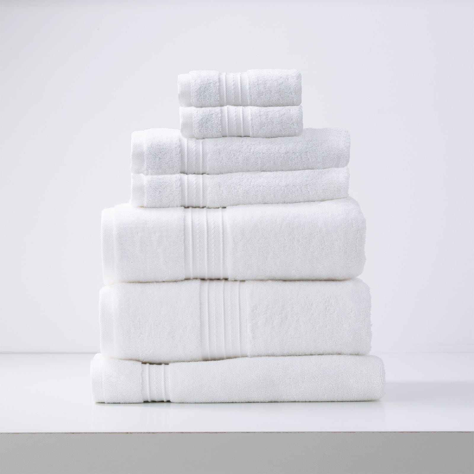 Renee Taylor Bathroom Towel Sets Brentwood 650 GSM Low Twist 7 Piece Bright