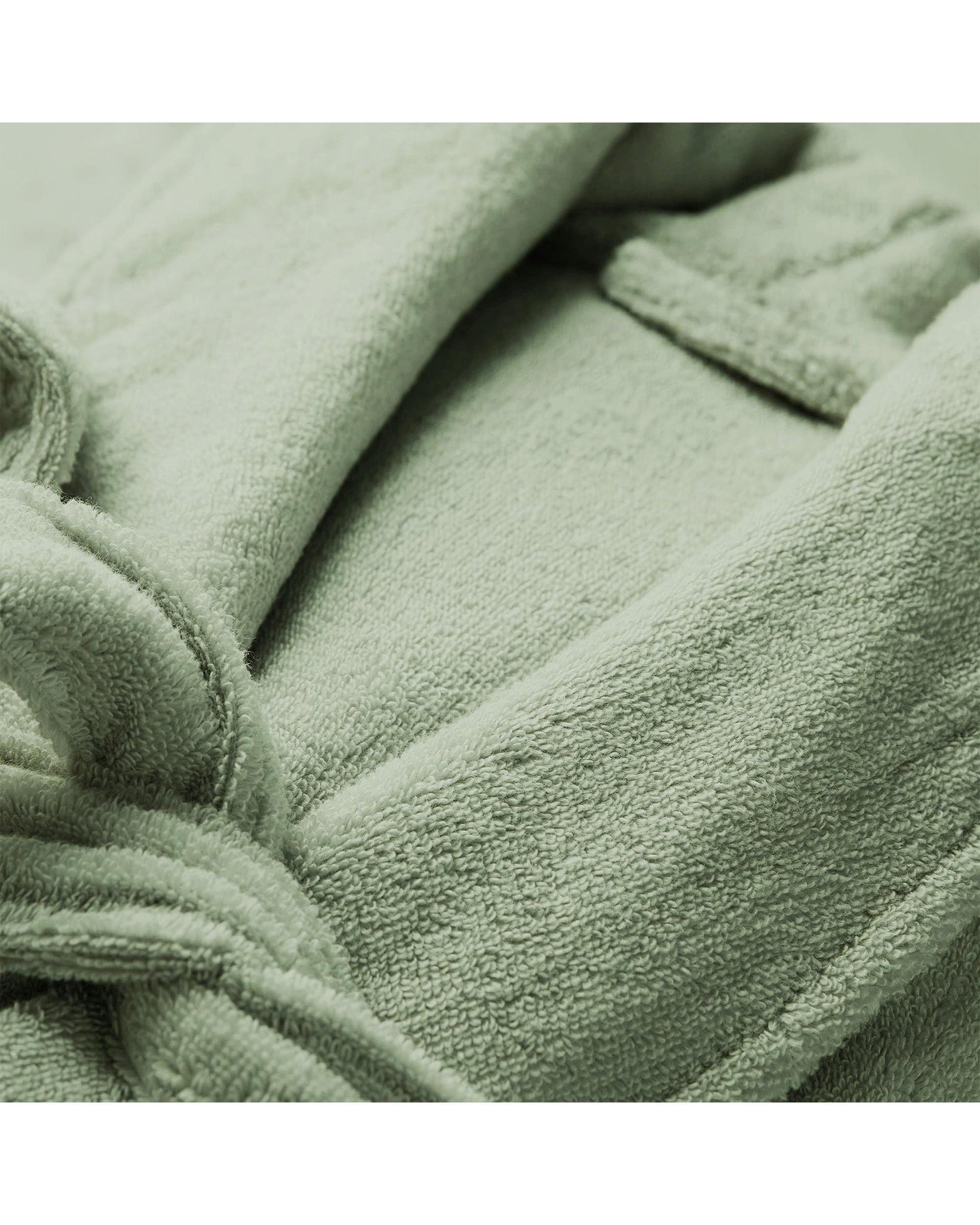 Renee Taylor Pajamas Chalet Quick Dry Terry Cotton Bath Robes - Eucalyptus