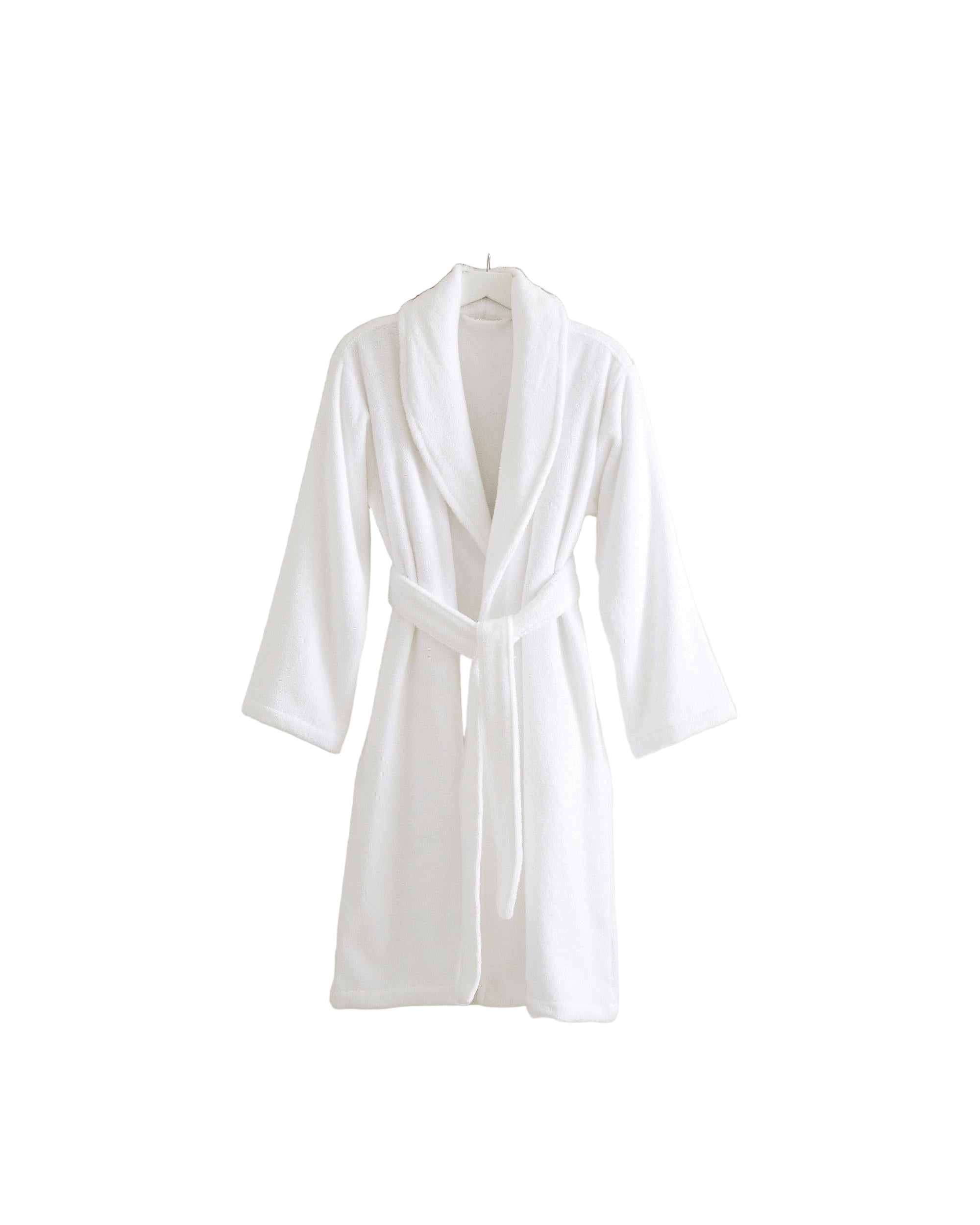 Renee Taylor Pajamas Chalet Quick Dry Terry Cotton Bath Robes - WHITE