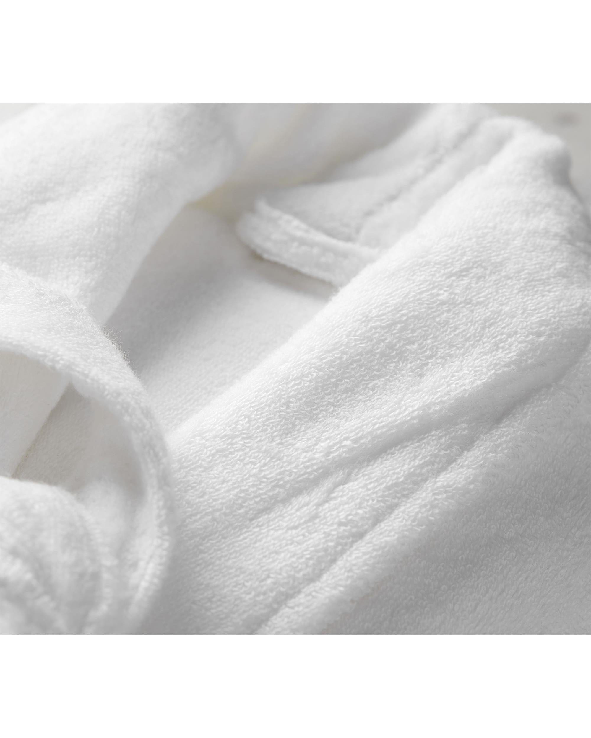 Renee Taylor Pajamas Chalet Quick Dry Terry Cotton Bath Robes - WHITE