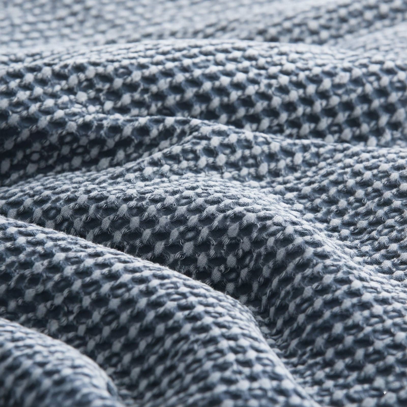 Renee Taylor Bed Sheets Cloud Linen Boronia Stone Washed Cotton Waffle Comforter Set