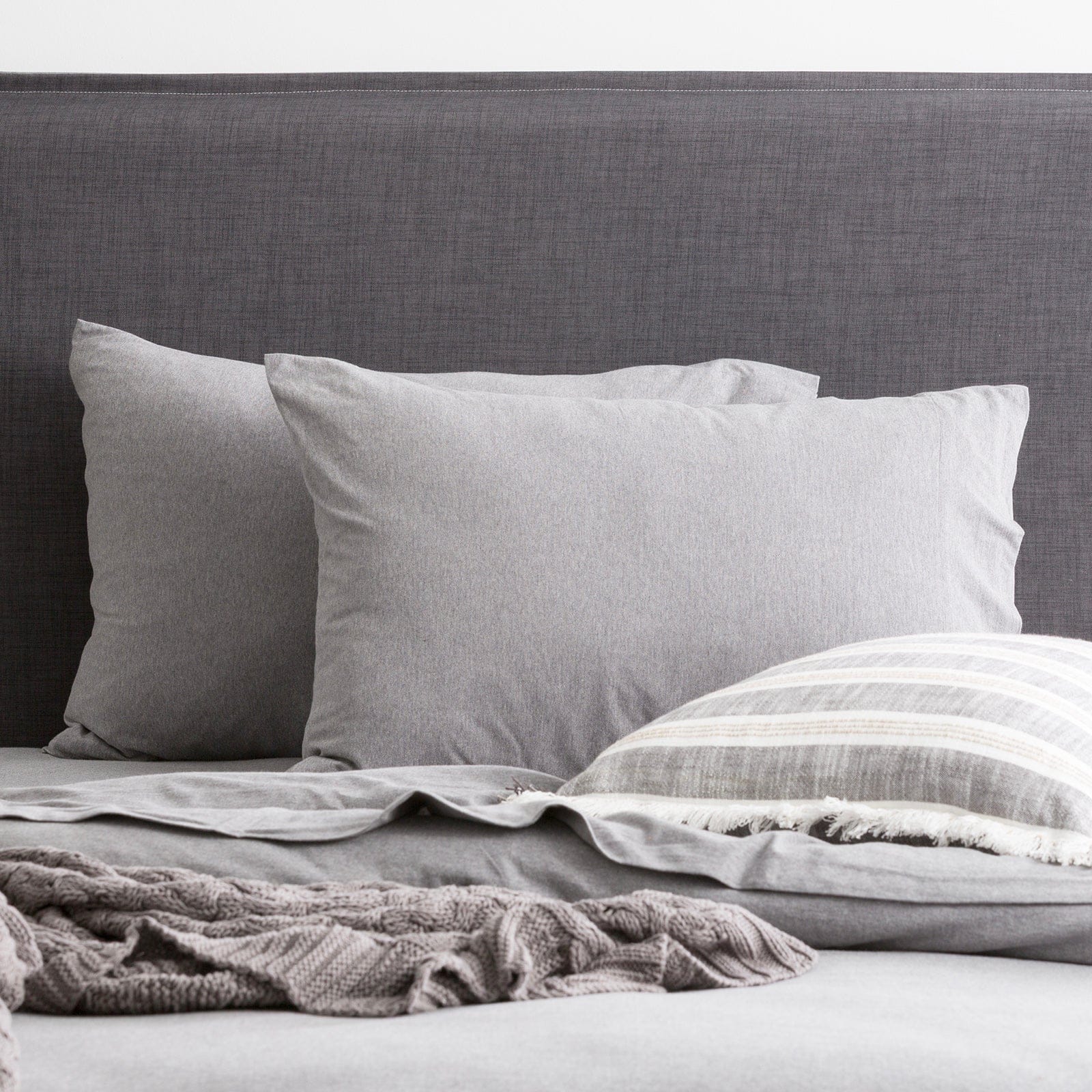 Renee Taylor Bed Sheets | Comfort T’s Organic Cotton Melange Jersey Sheet Set