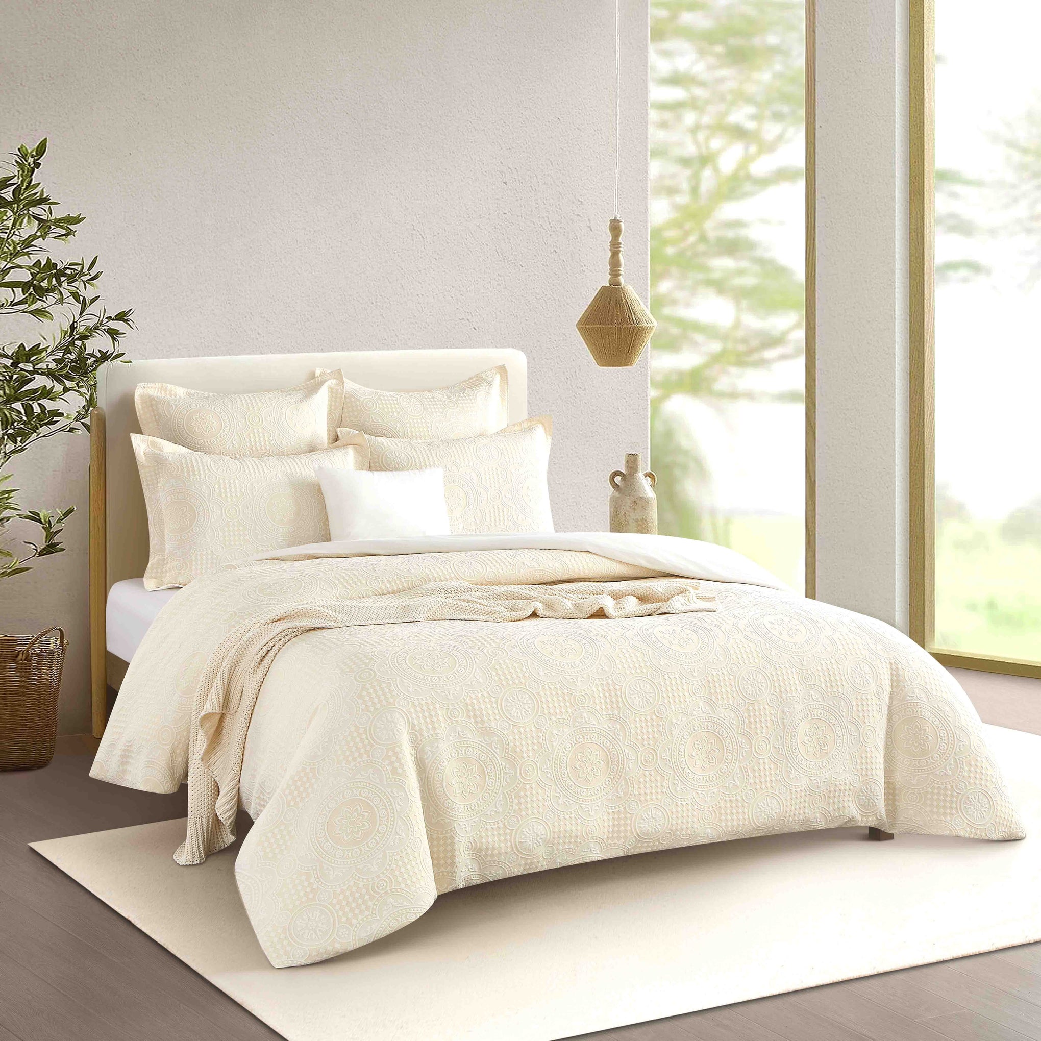 Renee Taylor Quilt Cover Dakota Jacquard Quilt Cover Set