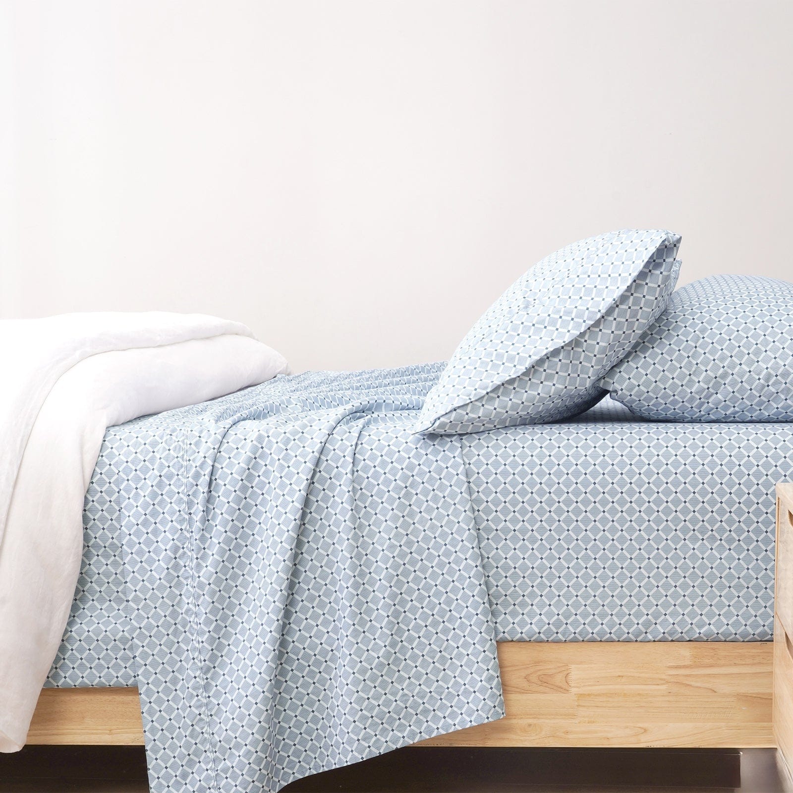 Renee Taylor Bed Sheets | Kiki Patterned Cotton Sheet Set