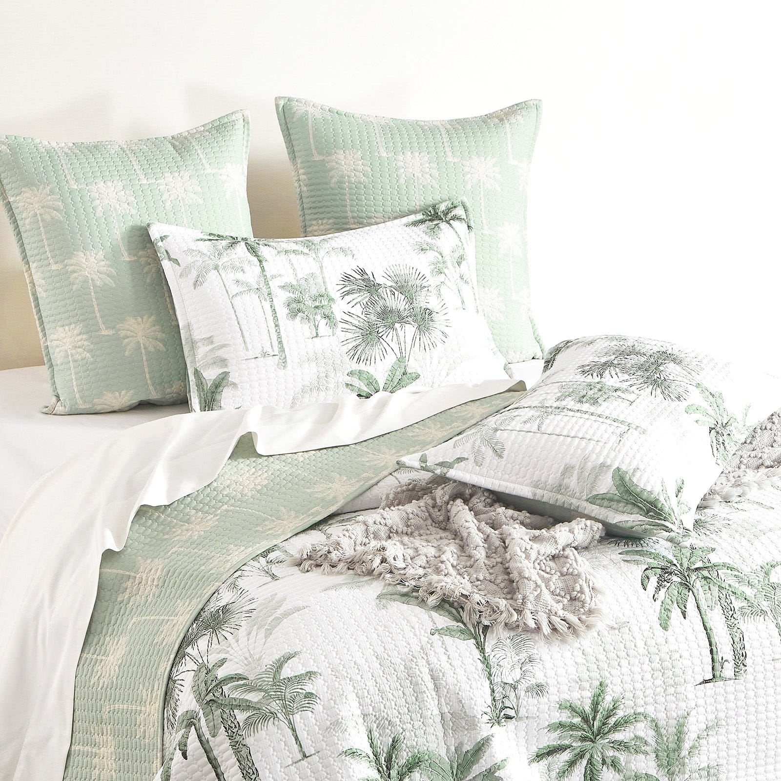Renee Taylor Coverlet Marbella Quilted Reversible Coverlet Set