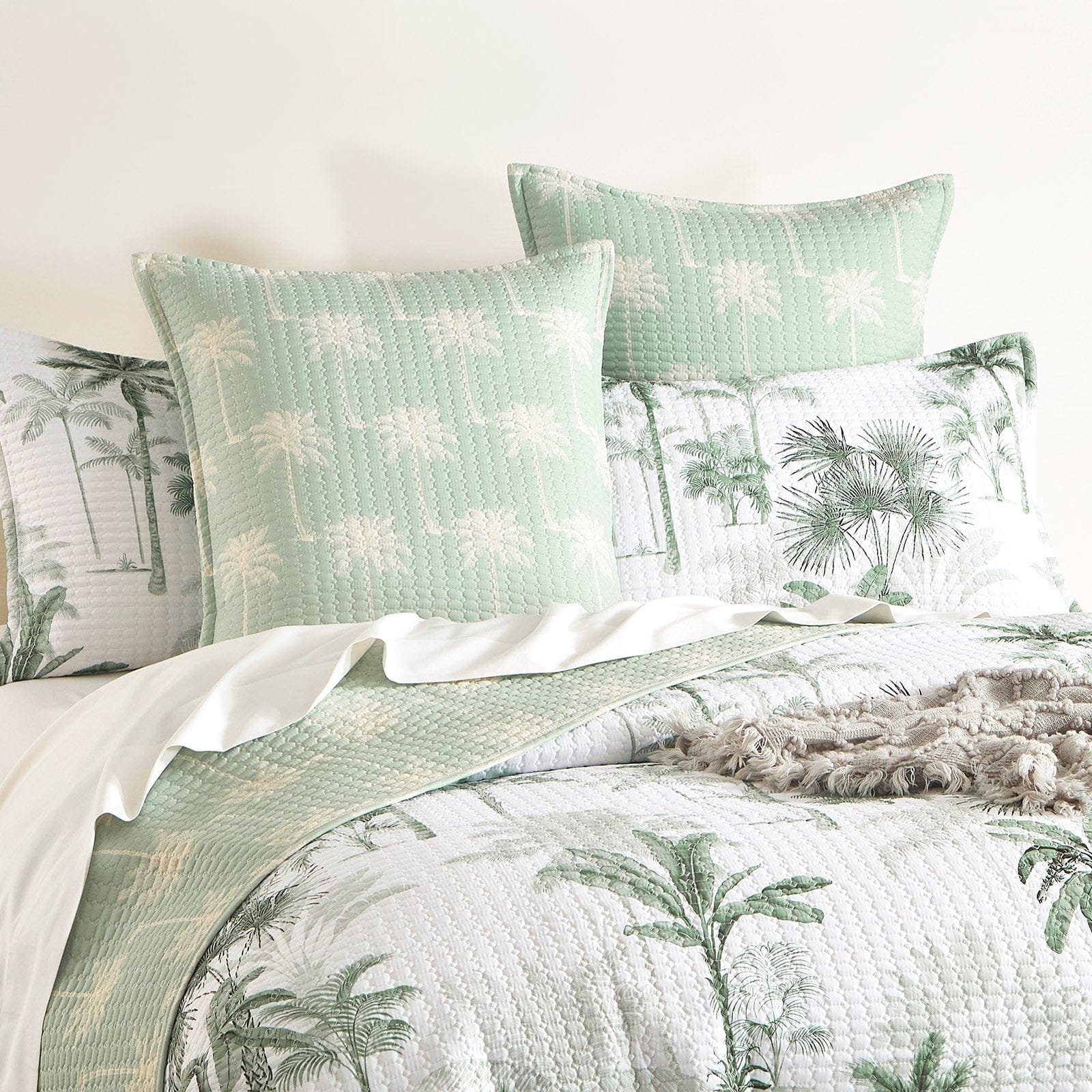 Renee Taylor Coverlet Marbella Quilted Reversible Coverlet Set