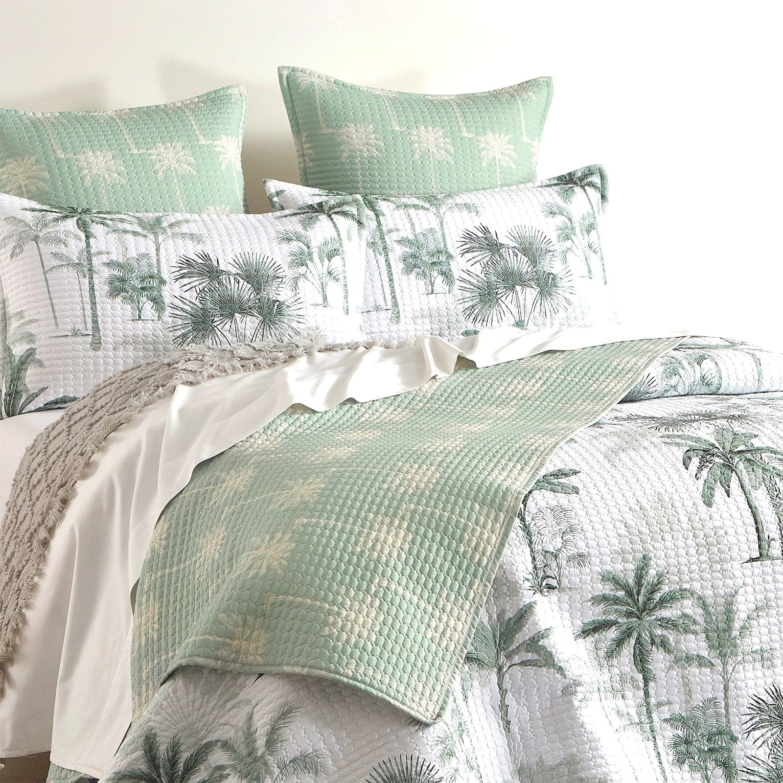 Renee Taylor Coverlet Marbella Quilted Reversible Coverlet Set