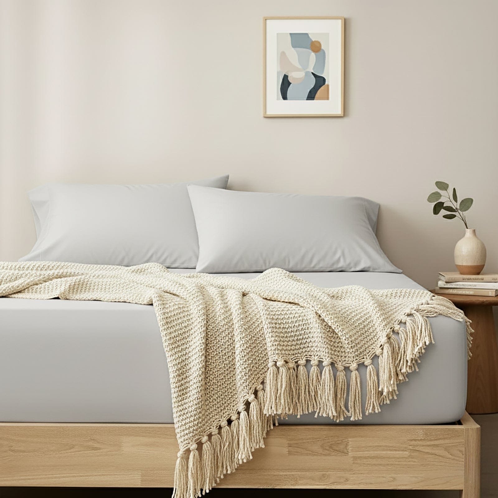 Renee Taylor Bed Sheets Renee Taylor 400 Thread Count Egyptian Cotton Fitted and Pillow Case Set Antarctica