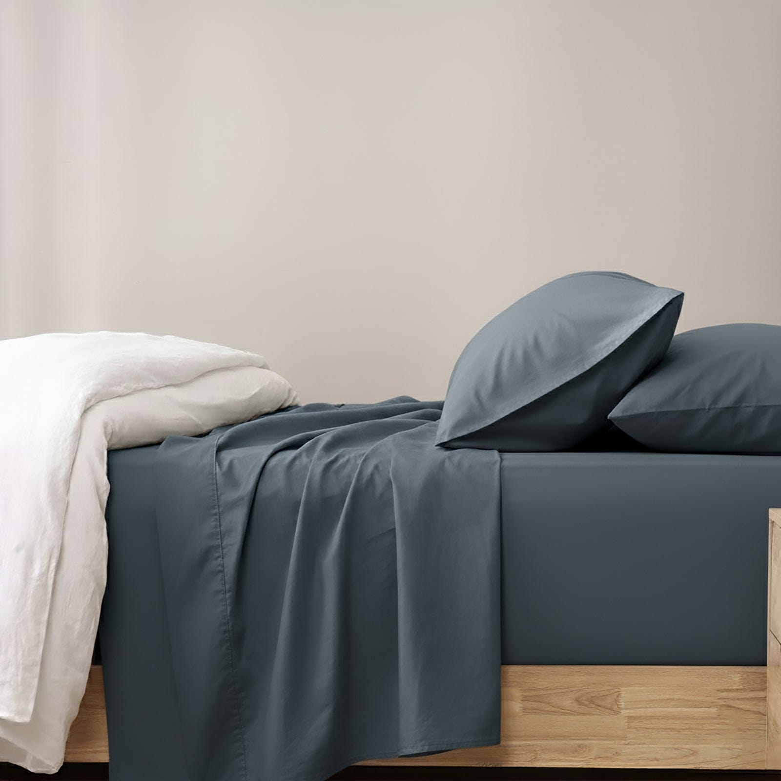 Renee Taylor Bed Sheets Renee Taylor 400 Thread Count Egyptian Cotton Sheet Set Steel Blue