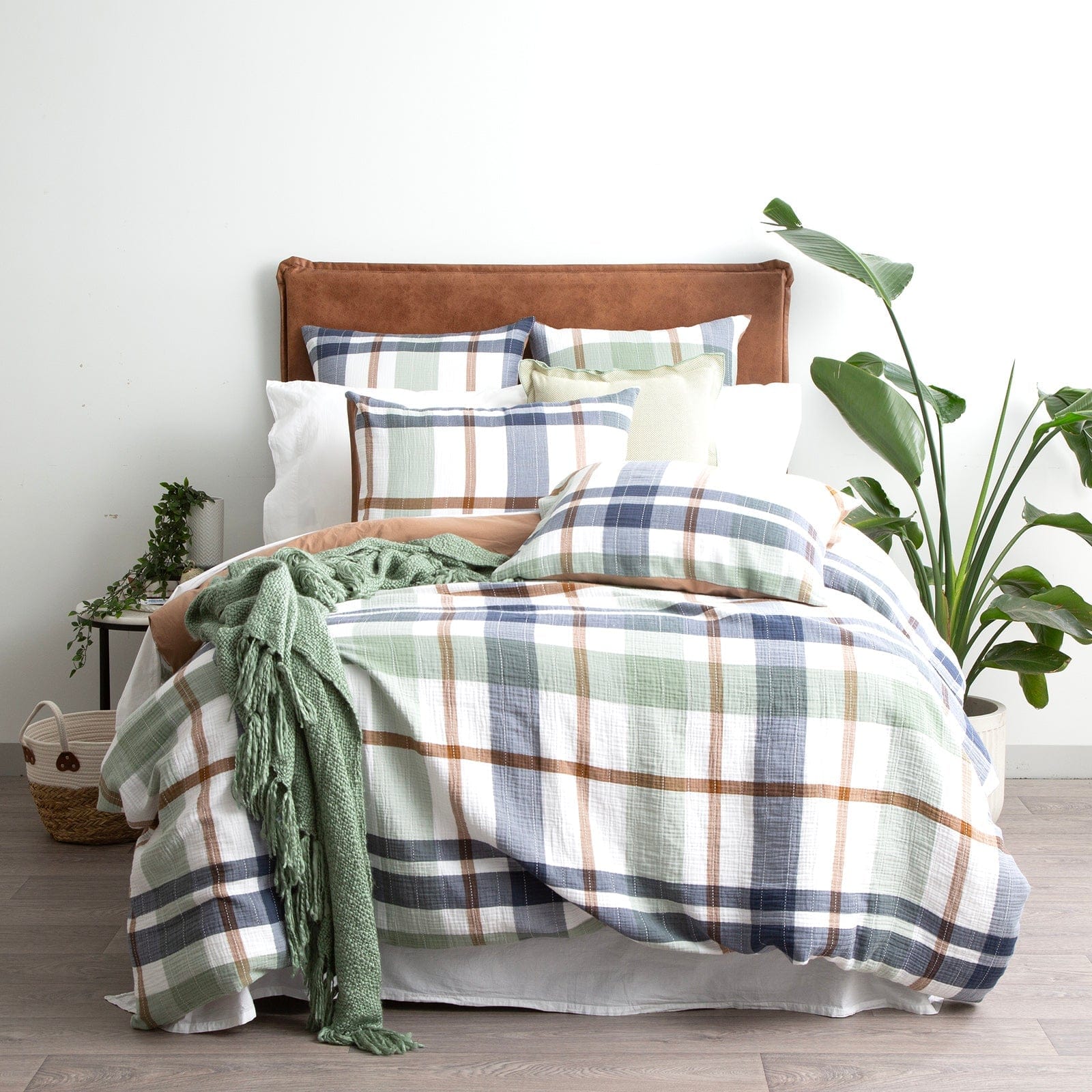 Renee Taylor Bed Sheets Renee Taylor Yarn Dyed Cotton Olivia Quilt Cover Set Double Multi