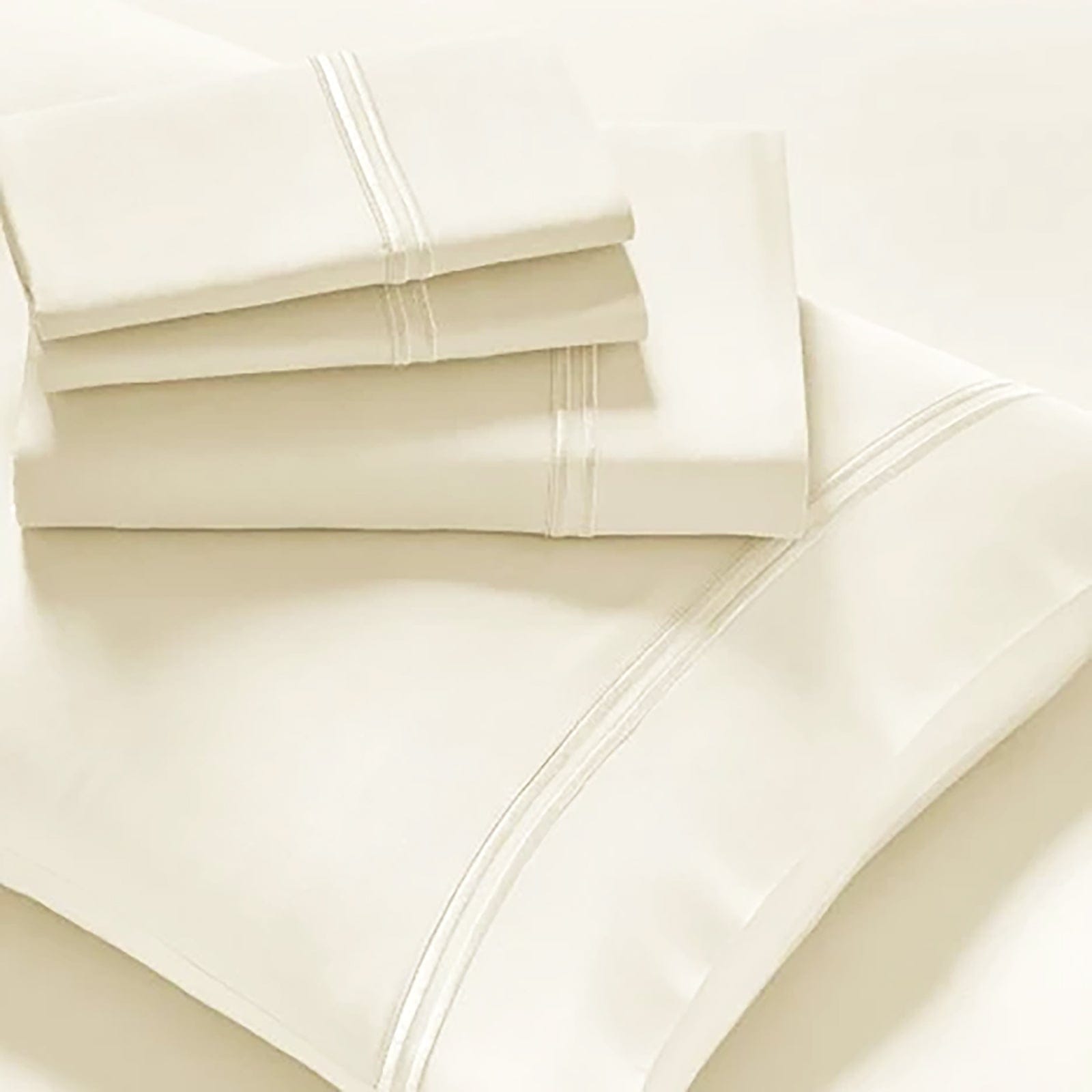Renee Taylor Quilt Cover Strada Embroidered 1000 TC Egyptian Cotton Sheet Sets - Pristine
