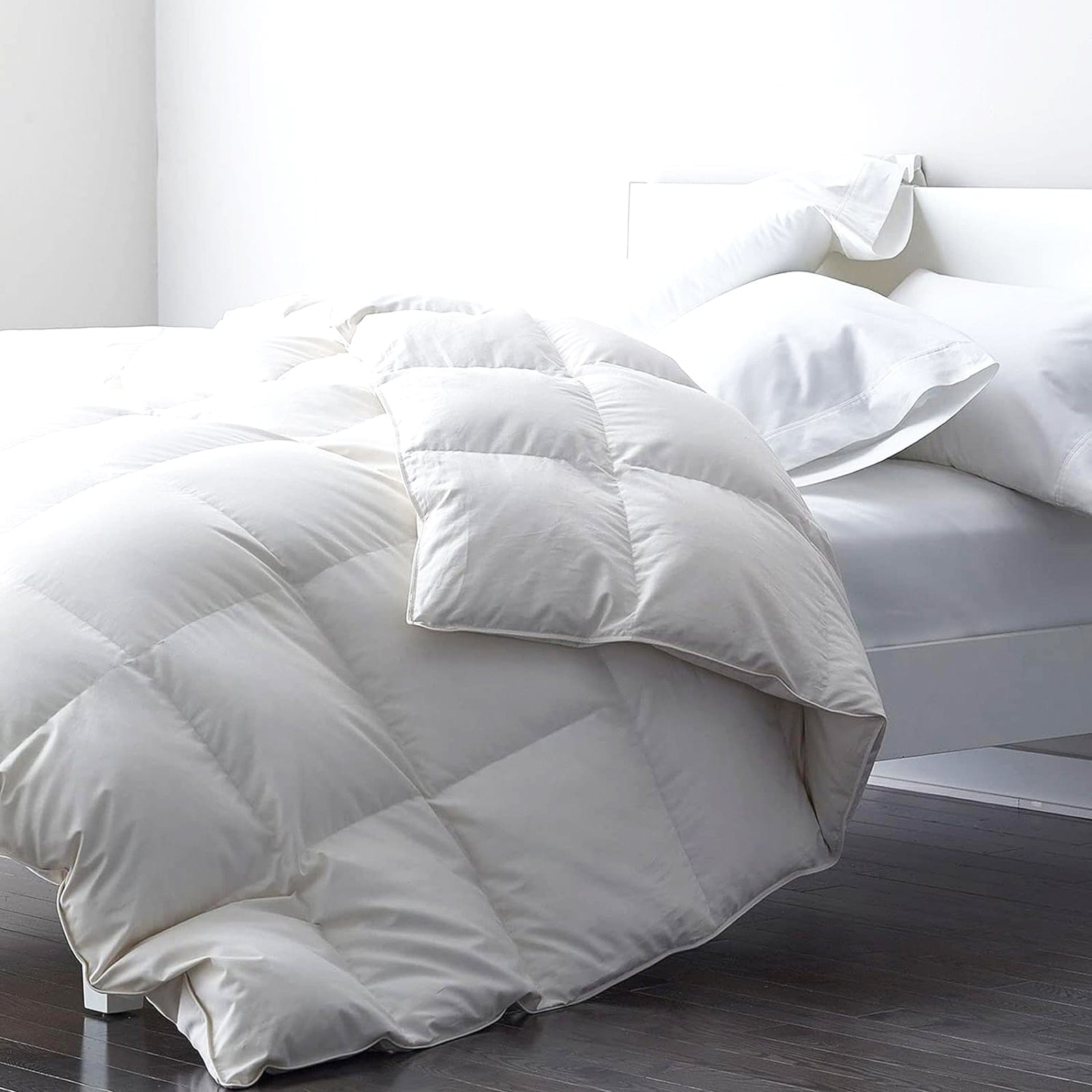 Renee Taylor Duvet/Quilt Supreme Four Seasons Clip Together 80% White Goose Down and Feather Quilt