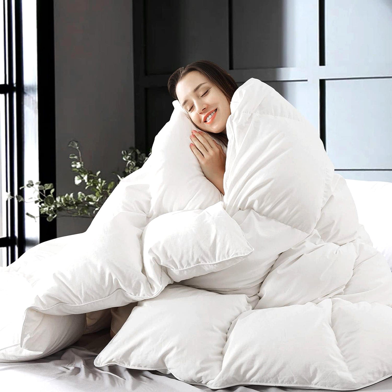 Renee Taylor Duvet/Quilt Ultimate 80% White Goose Down and Feather Quilt
