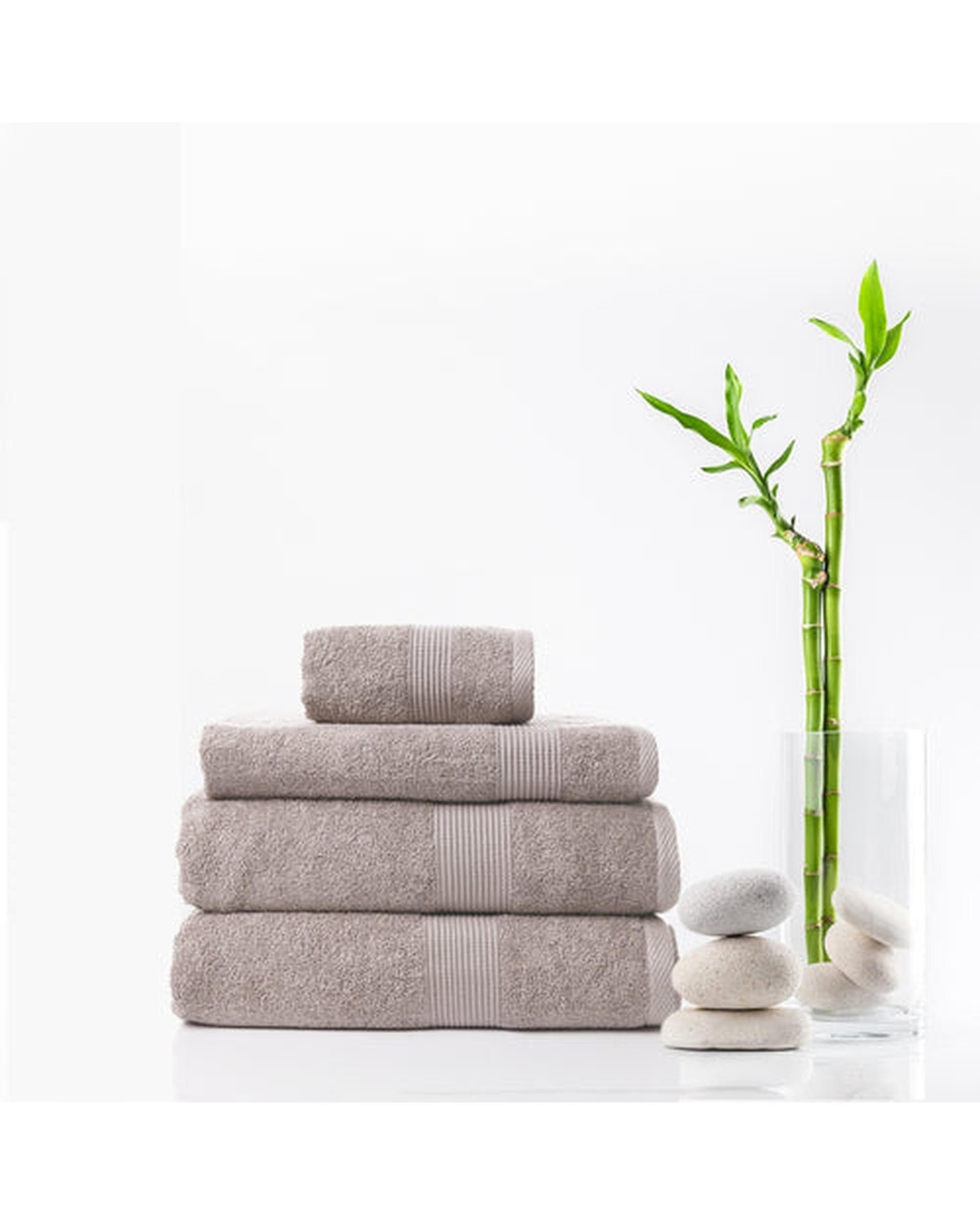 Royal Comfort Bathroom Towel Sets Copy of Royal Comfort 4 Piece Cotton Bamboo Towel Set 450GSM Luxurious Absorbent Plush  Champagne