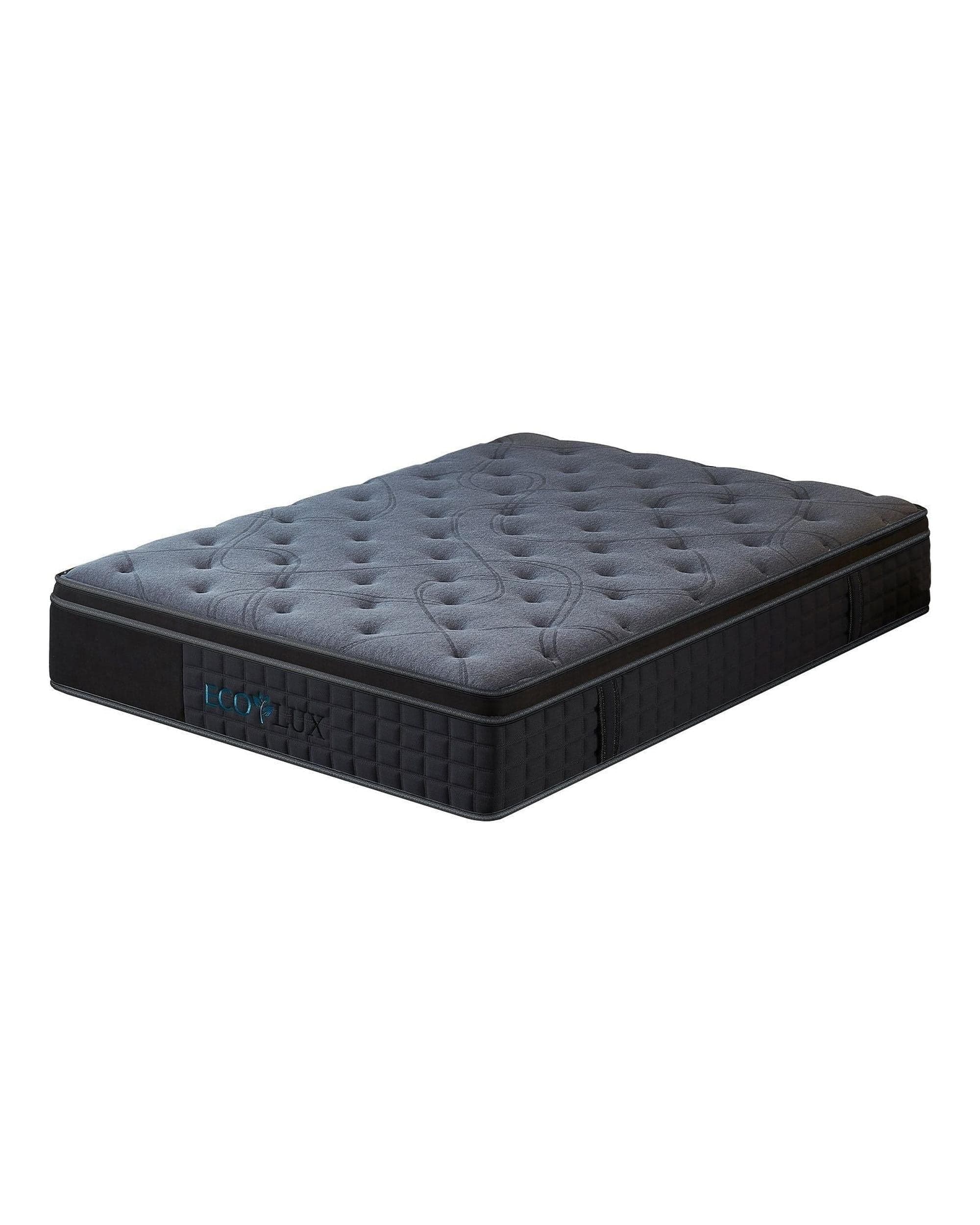 Royal Comfort Mattresses Eco Lux Edge Support Euro Top 7-Zone Pocket Spring Mattress Plush Medium Firm
