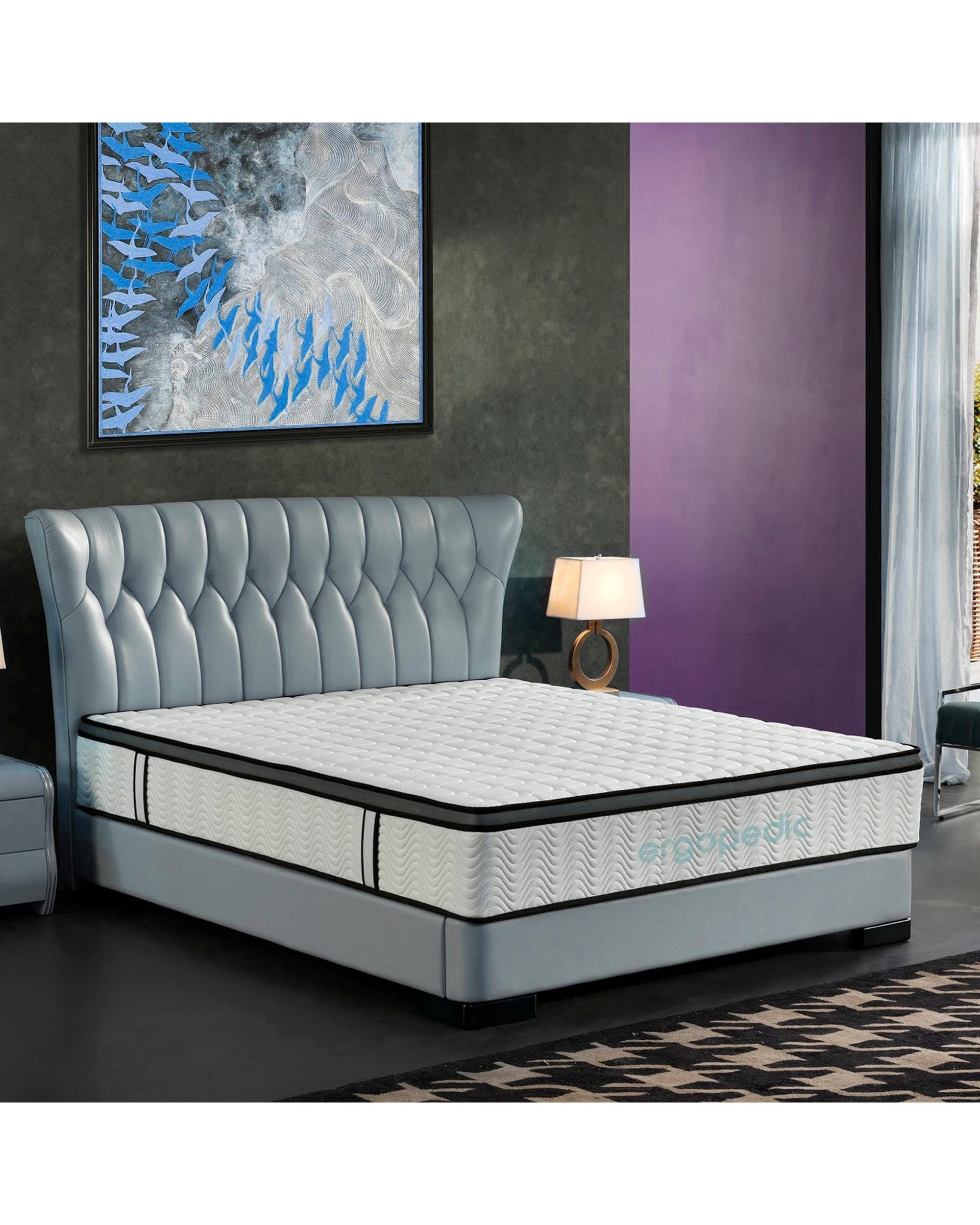 Royal Comfort Mattresses Ergopedic Mattress 5 Zone Latex Pocket Spring Mattress In A Box 30cm