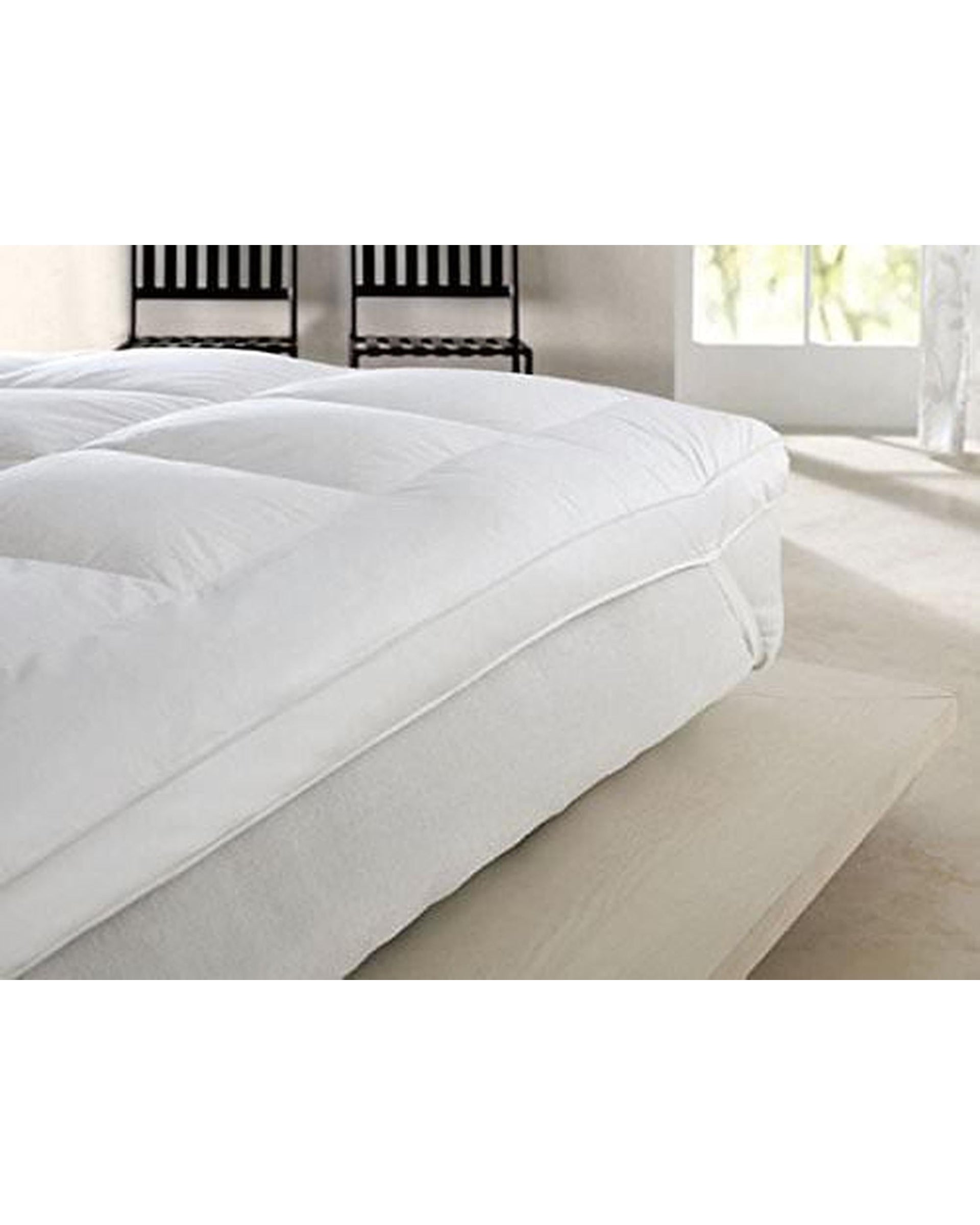 Royal Comfort Mattress Topper Royal Comfort 1800GSM 233TC Cotton Duck Feather Down Mattress Topper Cover