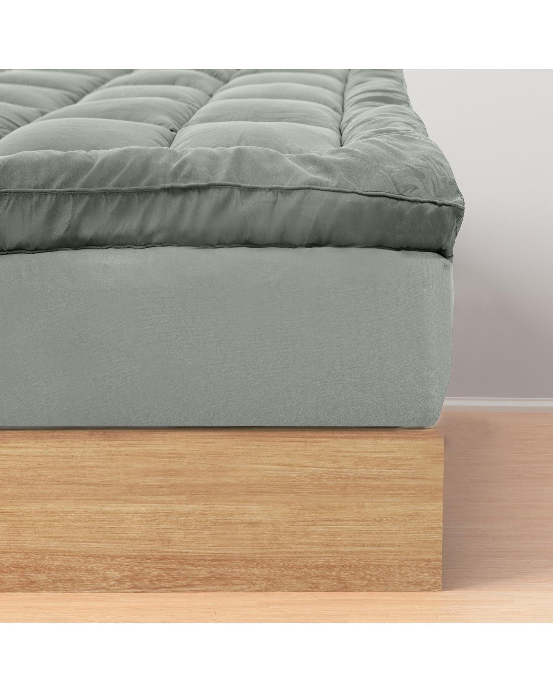 Royal Comfort Mattress Topper Royal Comfort Bamboo Blend Topper 800GSM 45cm Skirt Luxury Bedding