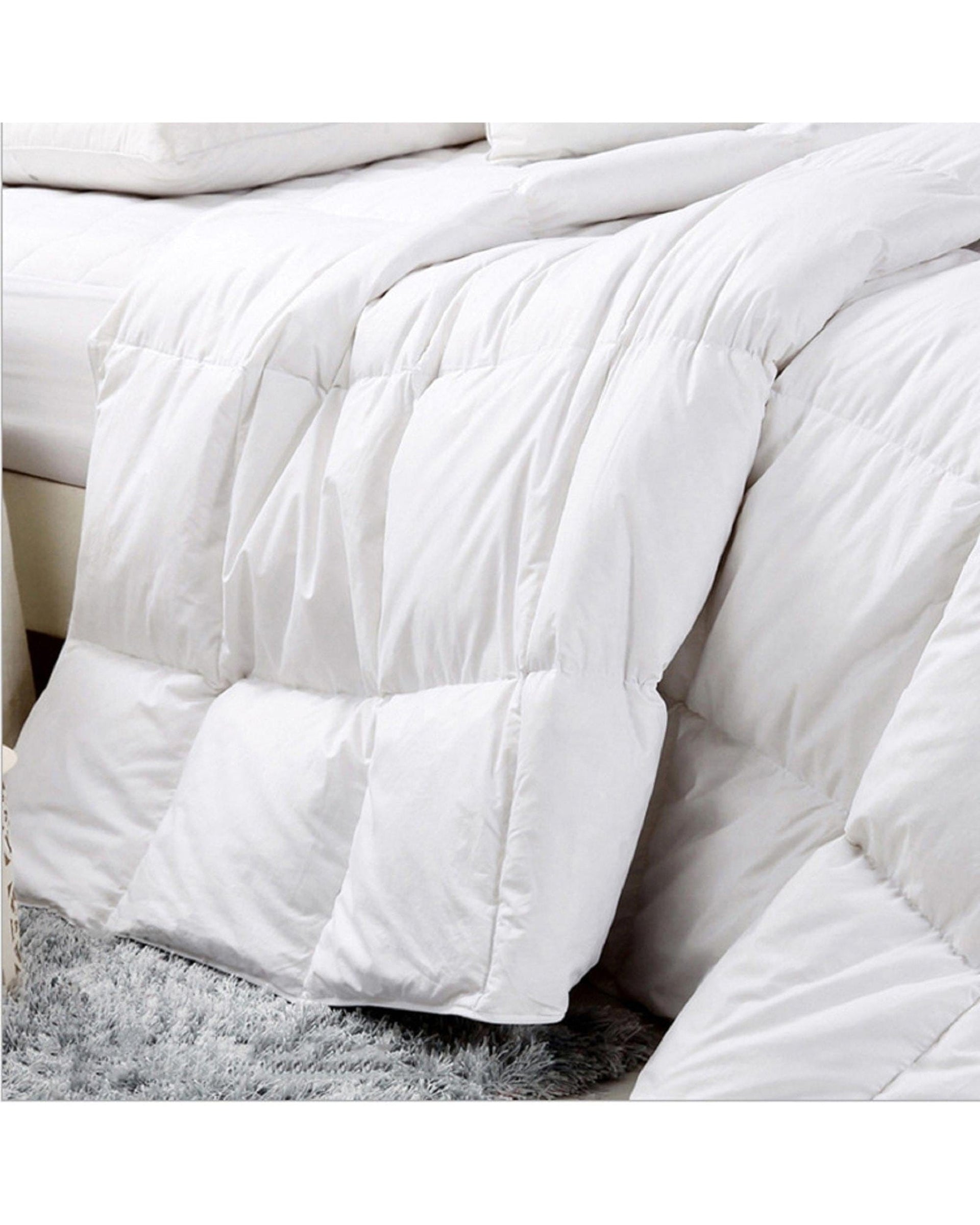 Royal Comfort Duvet/Quilt Royal Comfort Goose Feather And Down Quilt + Twin Pack 1000GSM Goose Pillows