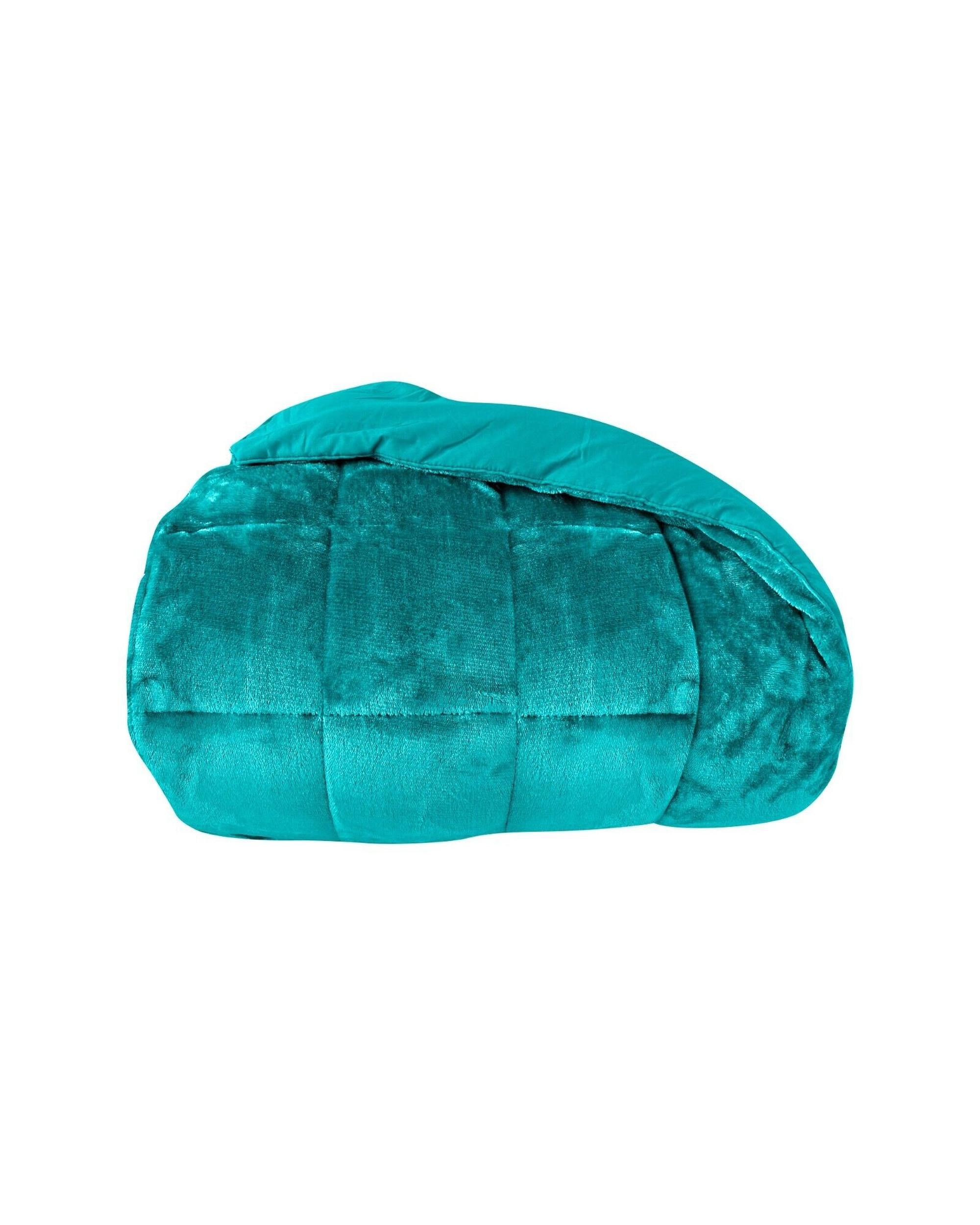 Odyssey Living Deluxe Faux Fur Comforter Set - Emerald Odyssey Living