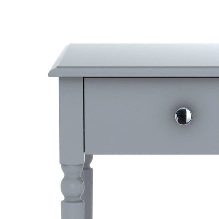 Sarantino Bedside Table SARANTINO ESTHER BEDSIDE TABLE WITH DRAWER - GREY