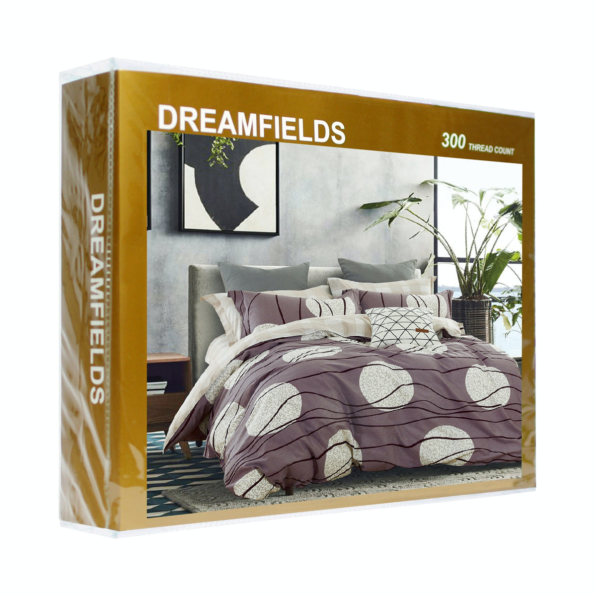 Luxor Cotton The Moon Design Quilt Doona Duvet Cover Set