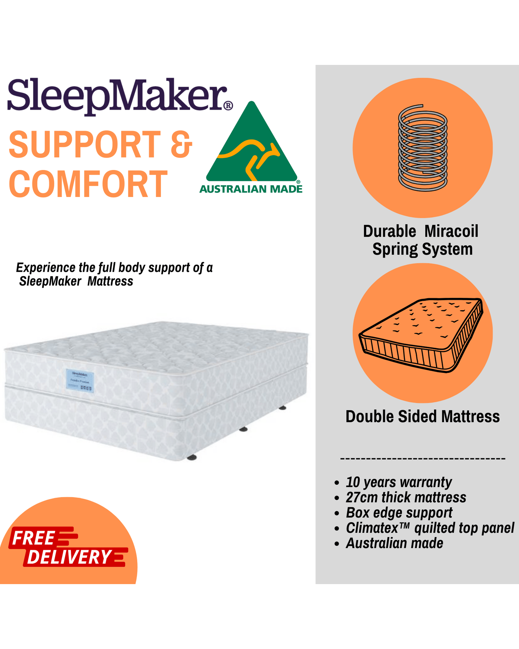 SleepMaker Mattresses SleepMaker Executive Premium Double Sided - Medium