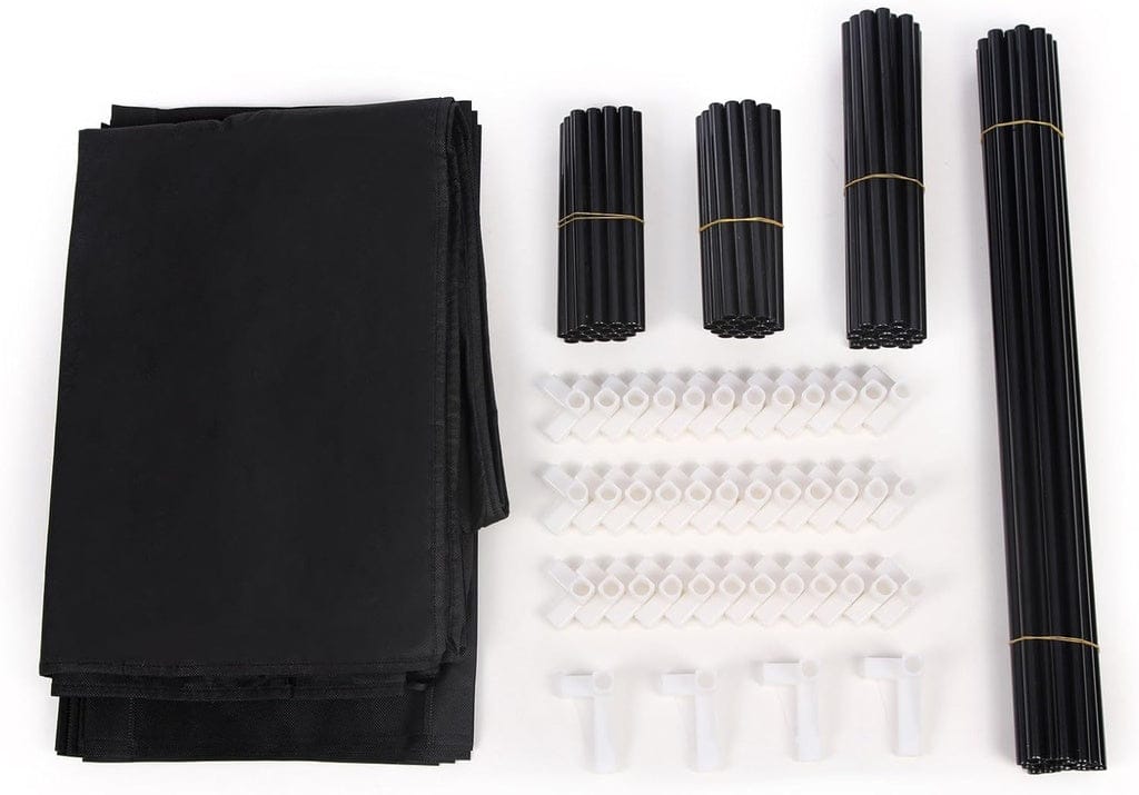 SONGMICS Shoe Rack SONGMICS 9 Tier Shoe Rack for 27-35 Pairs of Shoes with Nonwoven Fabric Cover Black
